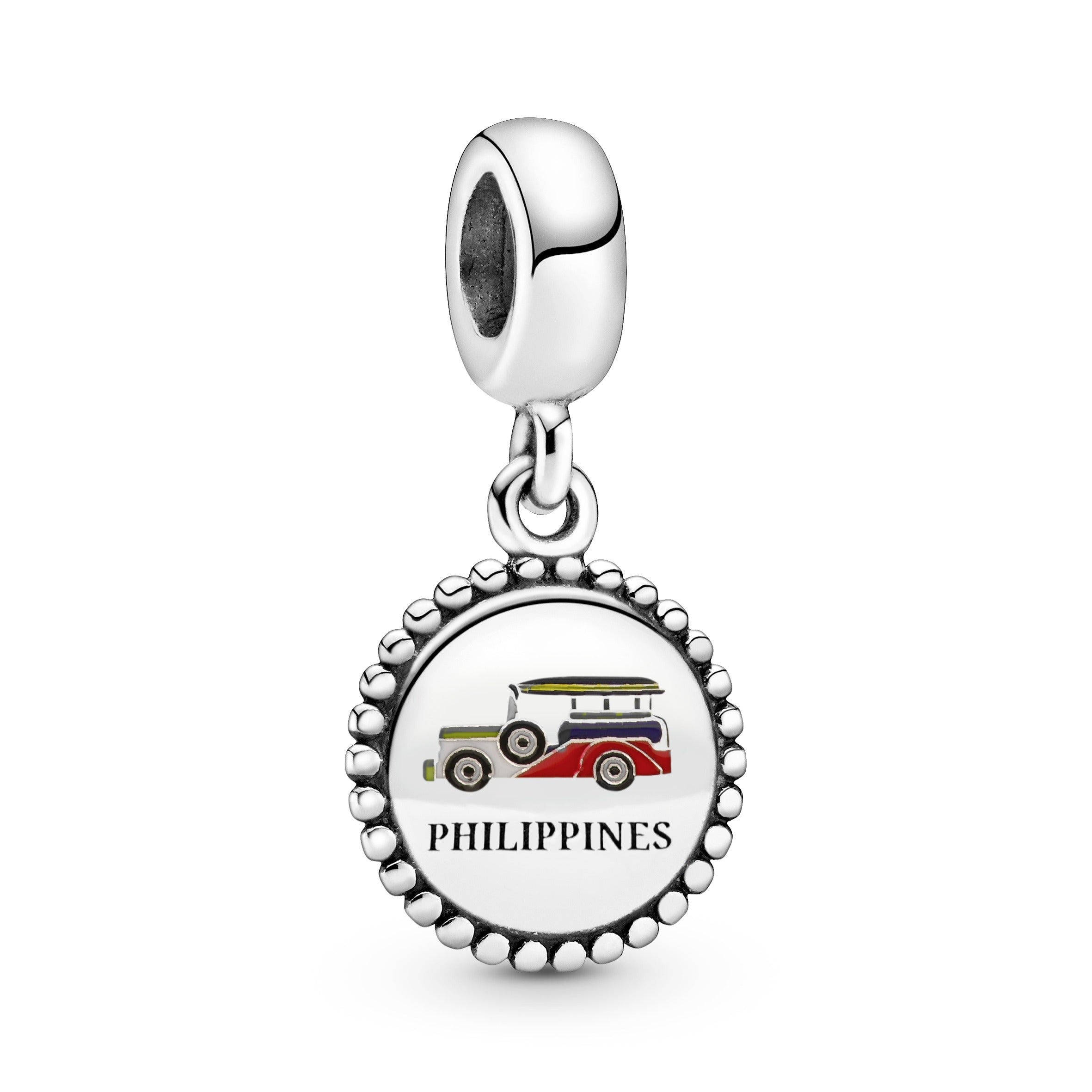 PANDORA Philippine Jeepney Country-Exclusive Charm Sterling Silver Travel Charms Bracelet Charm Jewelry Gift