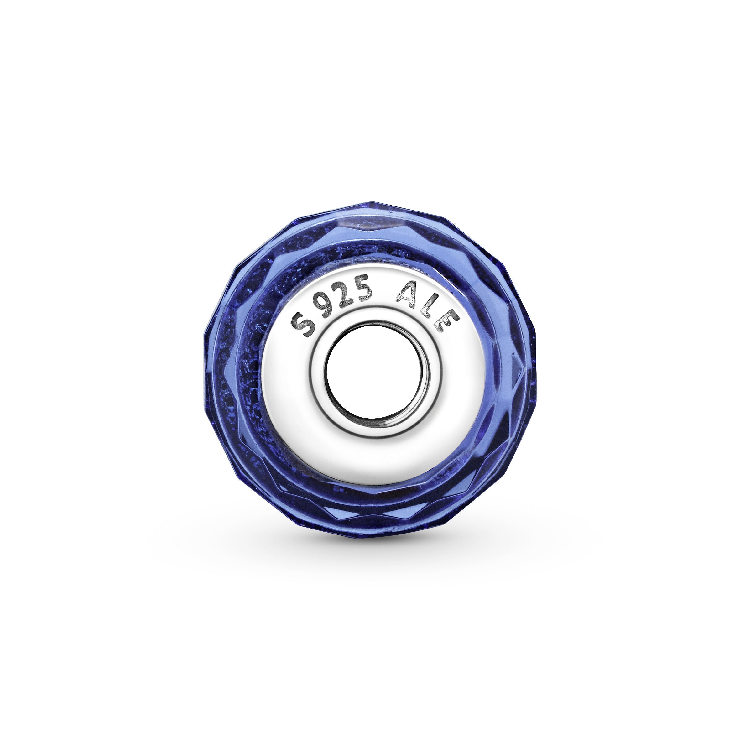 PANDORA Faceted Blue Murano Glass Charm Charms Bracelet Charm Jewelry Gift