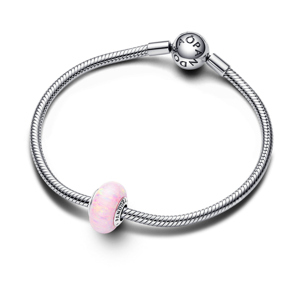 PANDORA Opalescent Pink Charm Charms Bracelet Charm Jewelry Gift