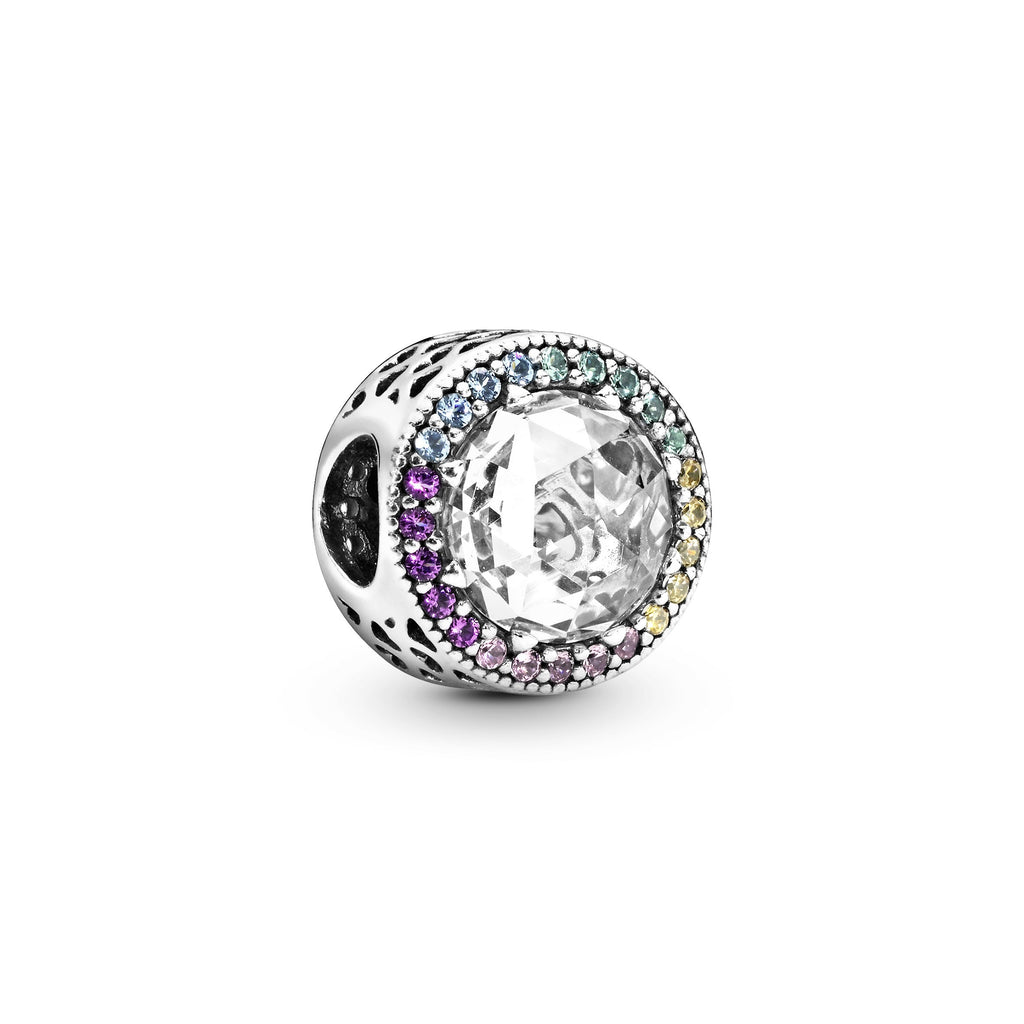 PANDORA Sparkling Rainbow Charm Sterling Silver Charms Bracelet Charm Jewelry Gift
