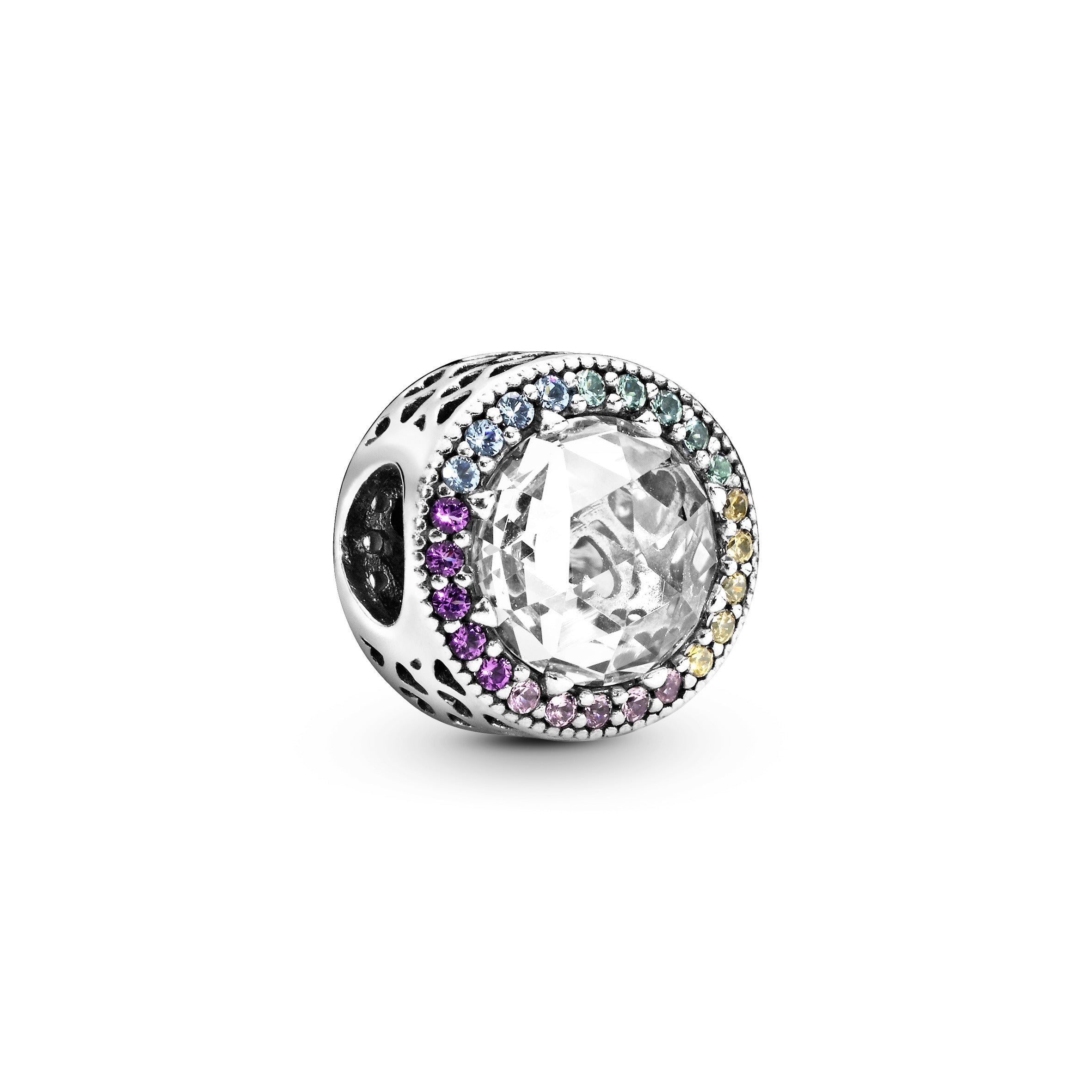 PANDORA Sparkling Rainbow Charm Sterling Silver Charms Bracelet Charm Jewelry Gift