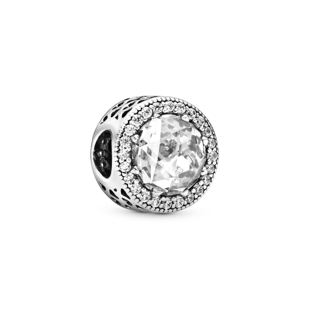 PANDORA Sparkling Clear Charm Cubic Zirconia Silver Weddings Charms Bracelet Charm Jewelry Gift
