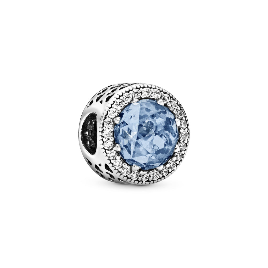 PANDORA Sparkling Sky Blue Charm Cubic Zirconia Charms Bracelet Charm Jewelry Gift