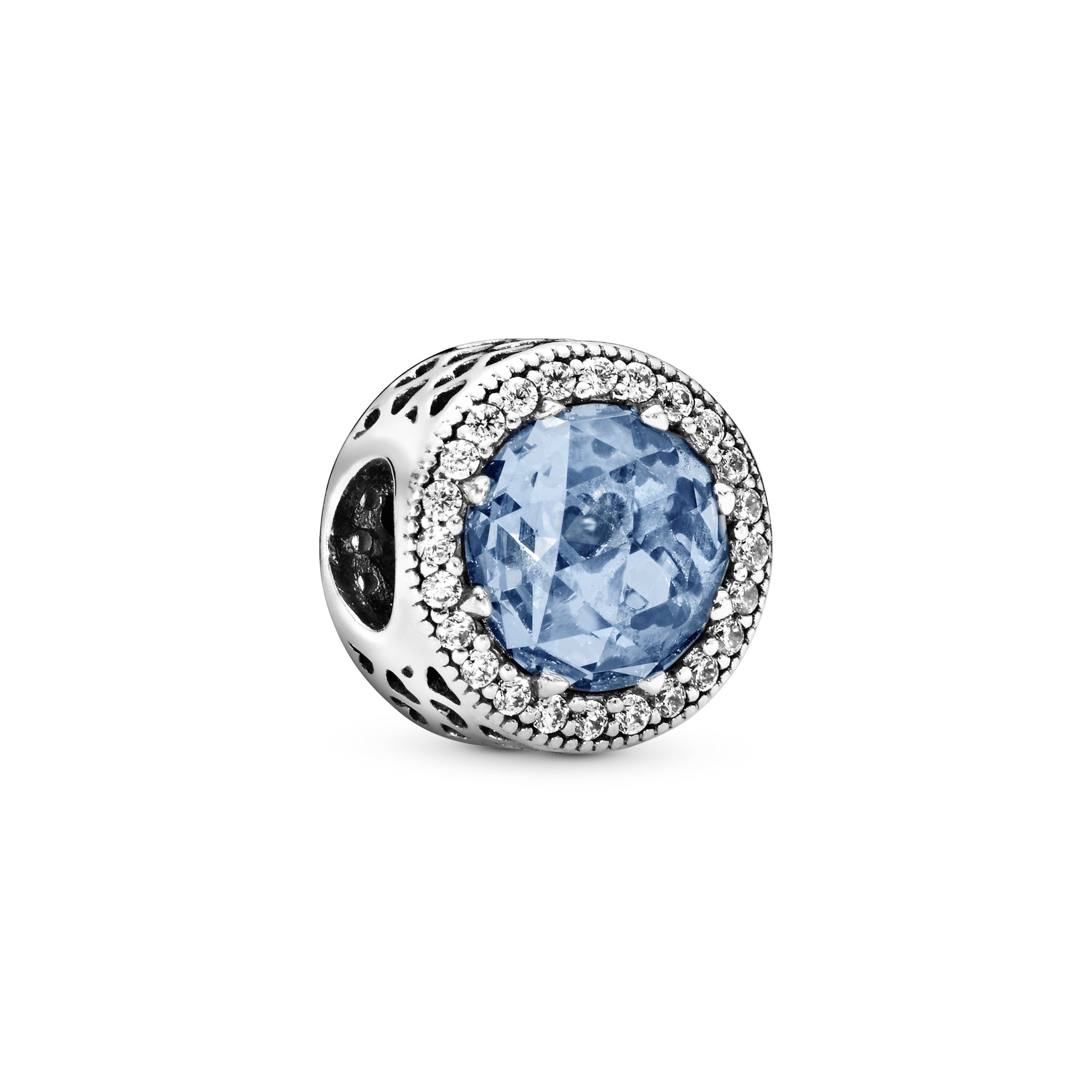 PANDORA Sparkling Sky Blue Charm Cubic Zirconia Charms Bracelet Charm Jewelry Gift