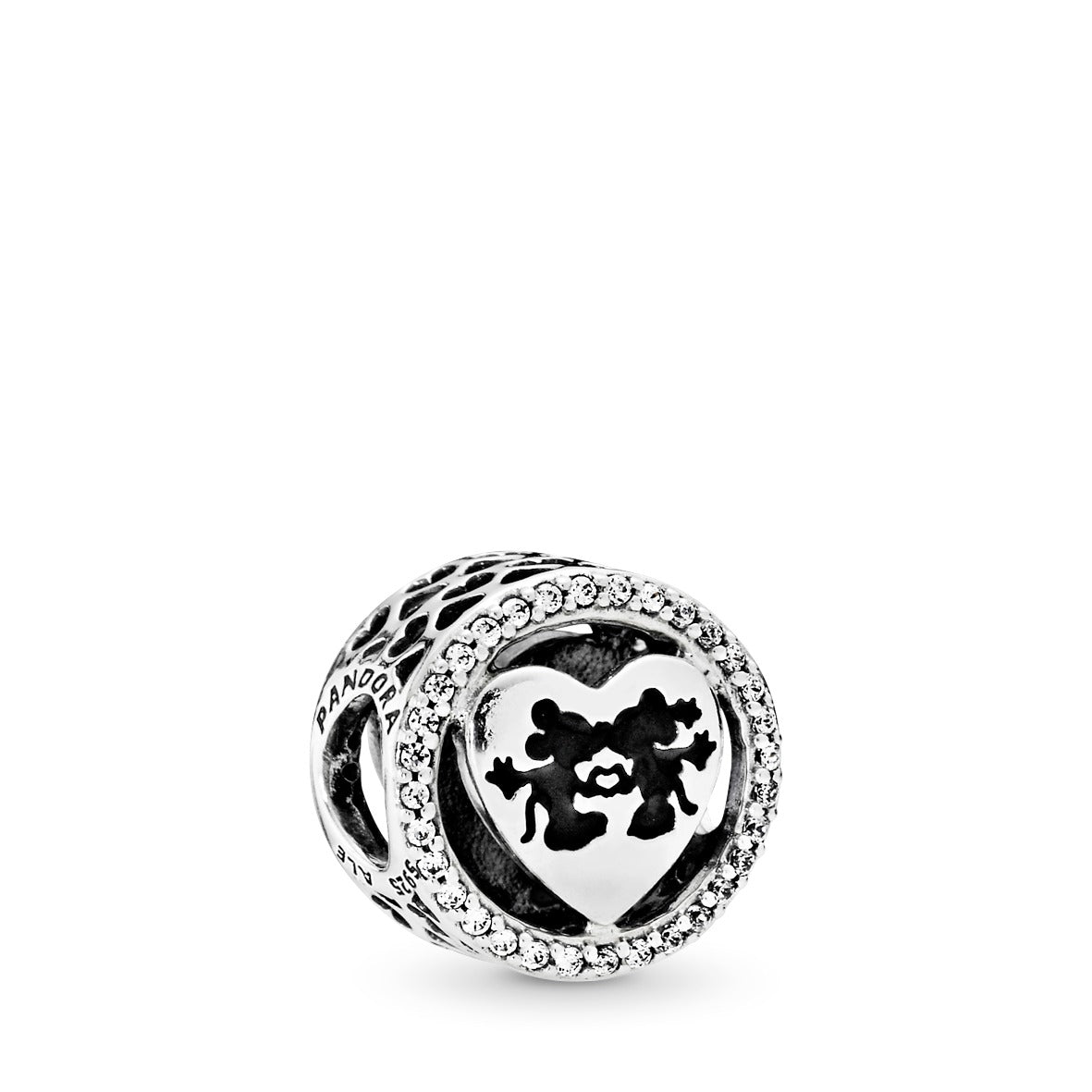 PANDORA Disney Mickey And Minnie Love Charm Enamel Disney X PANDORA Charms Bracelet Charm Jewelry Gift