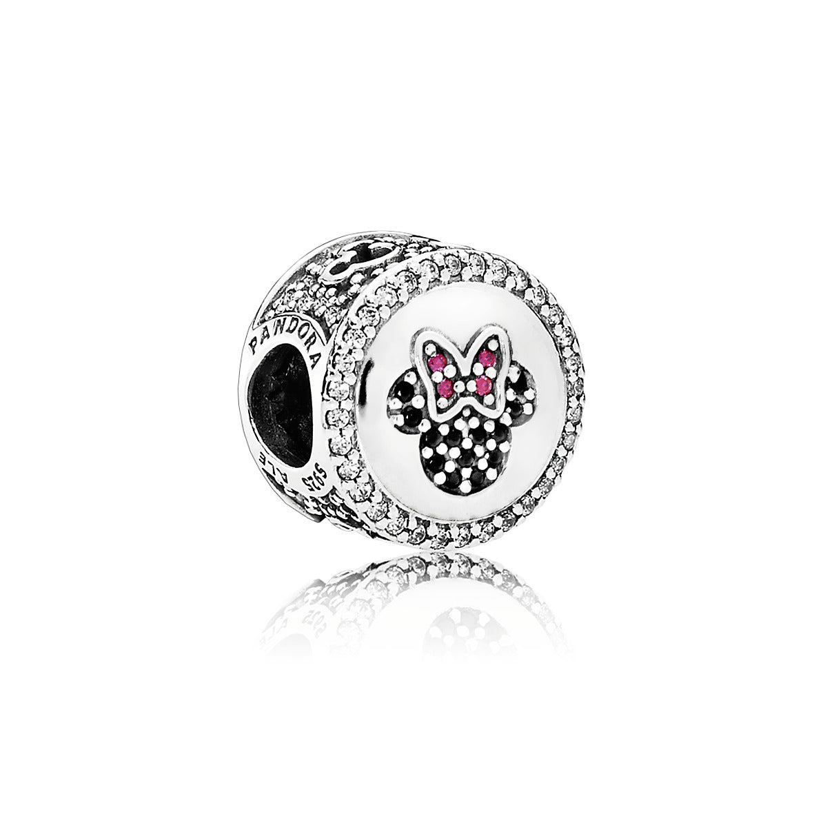 PANDORA Disney Mickey And Minnie Charm Cubic Zirconia Disney X PANDORA Charms Bracelet Charm Jewelry Gift