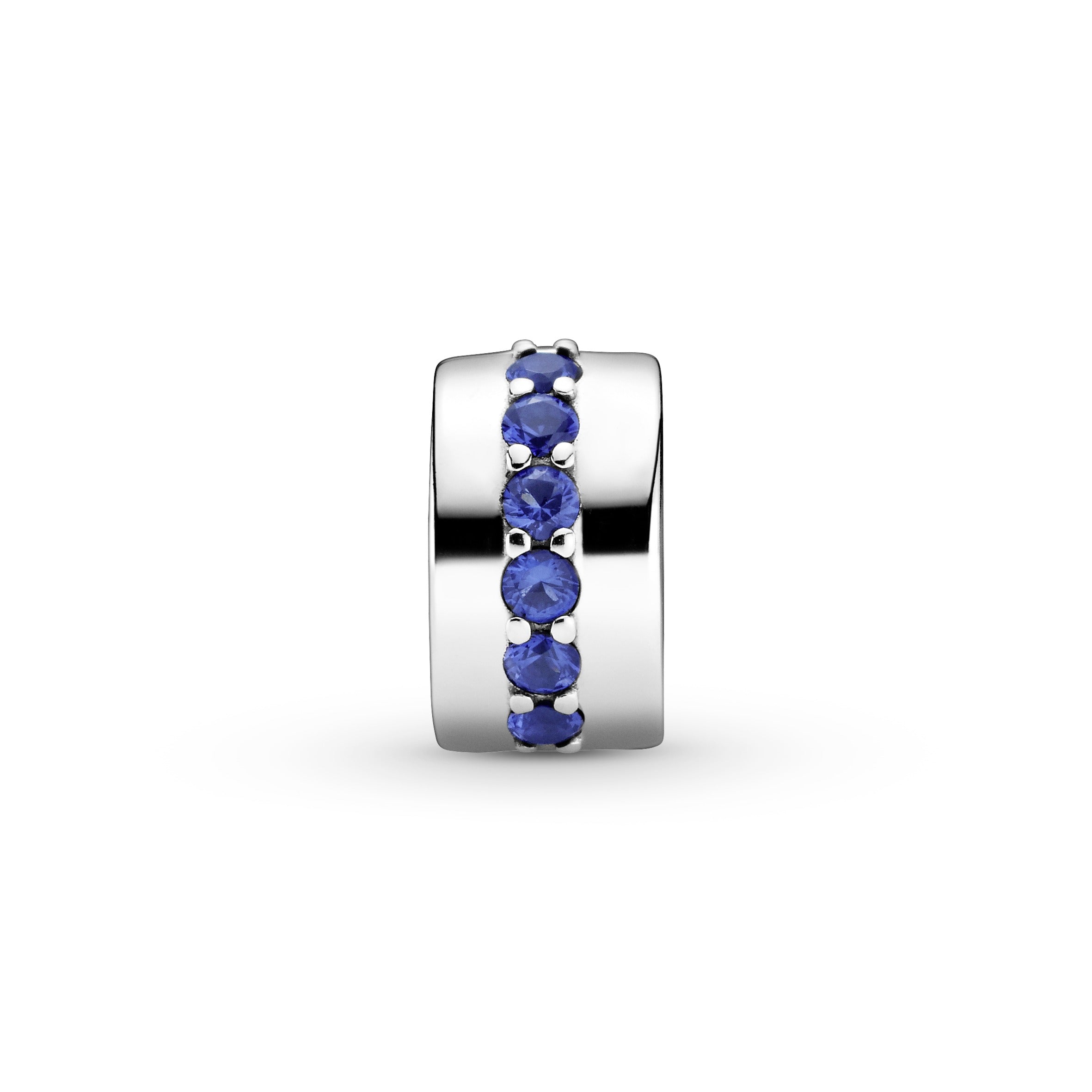 PANDORA Blue Sparkle Clip Charm Cubic Zirconia Charms Bracelet Charm Jewelry Gift