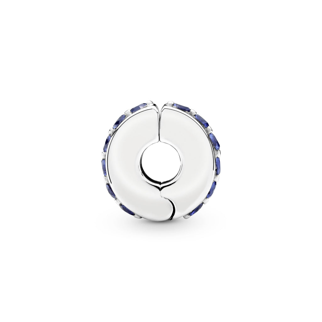 PANDORA Blue Sparkle Clip Charm Cubic Zirconia Charms Bracelet Charm Jewelry Gift