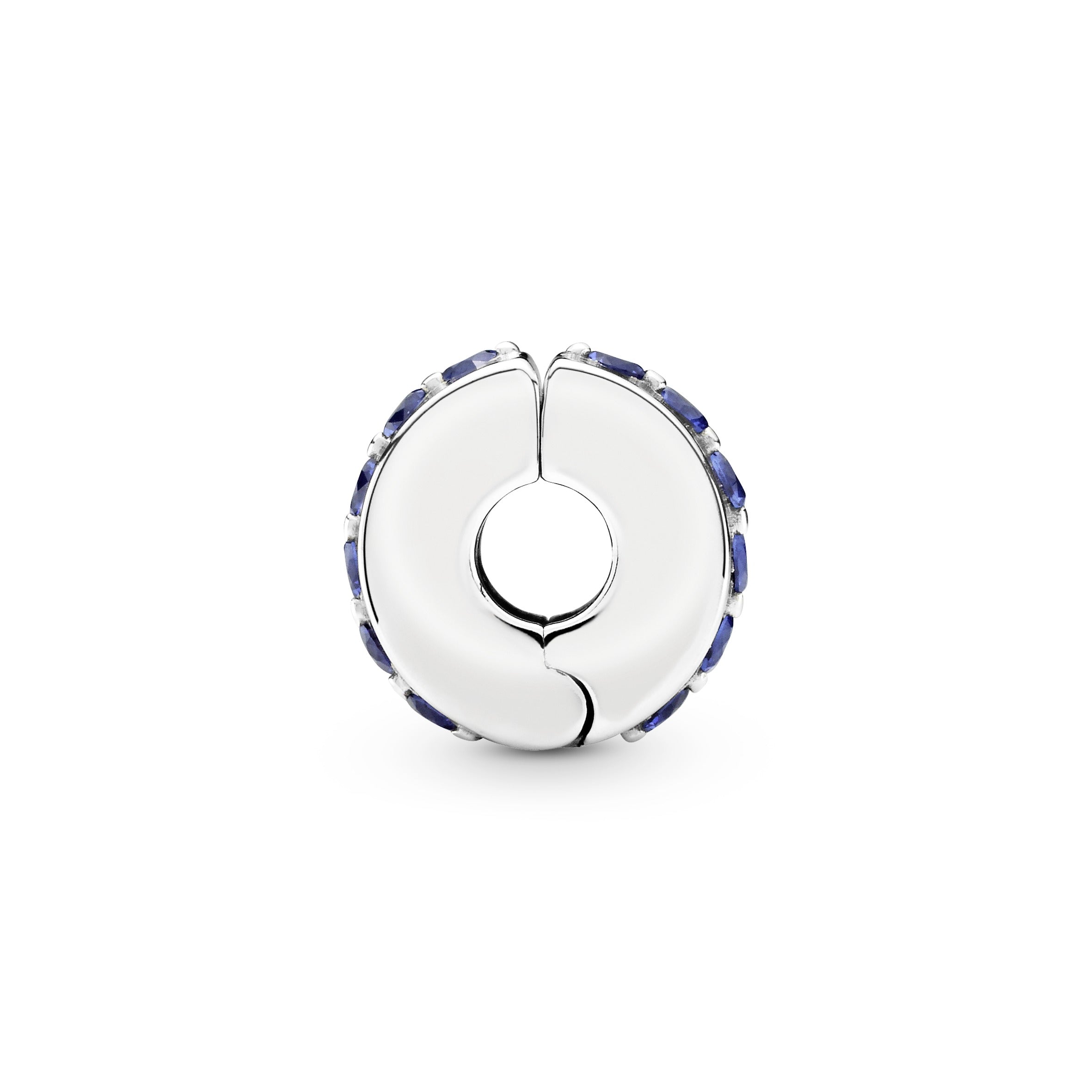 PANDORA Blue Sparkle Clip Charm Cubic Zirconia Charms Bracelet Charm Jewelry Gift