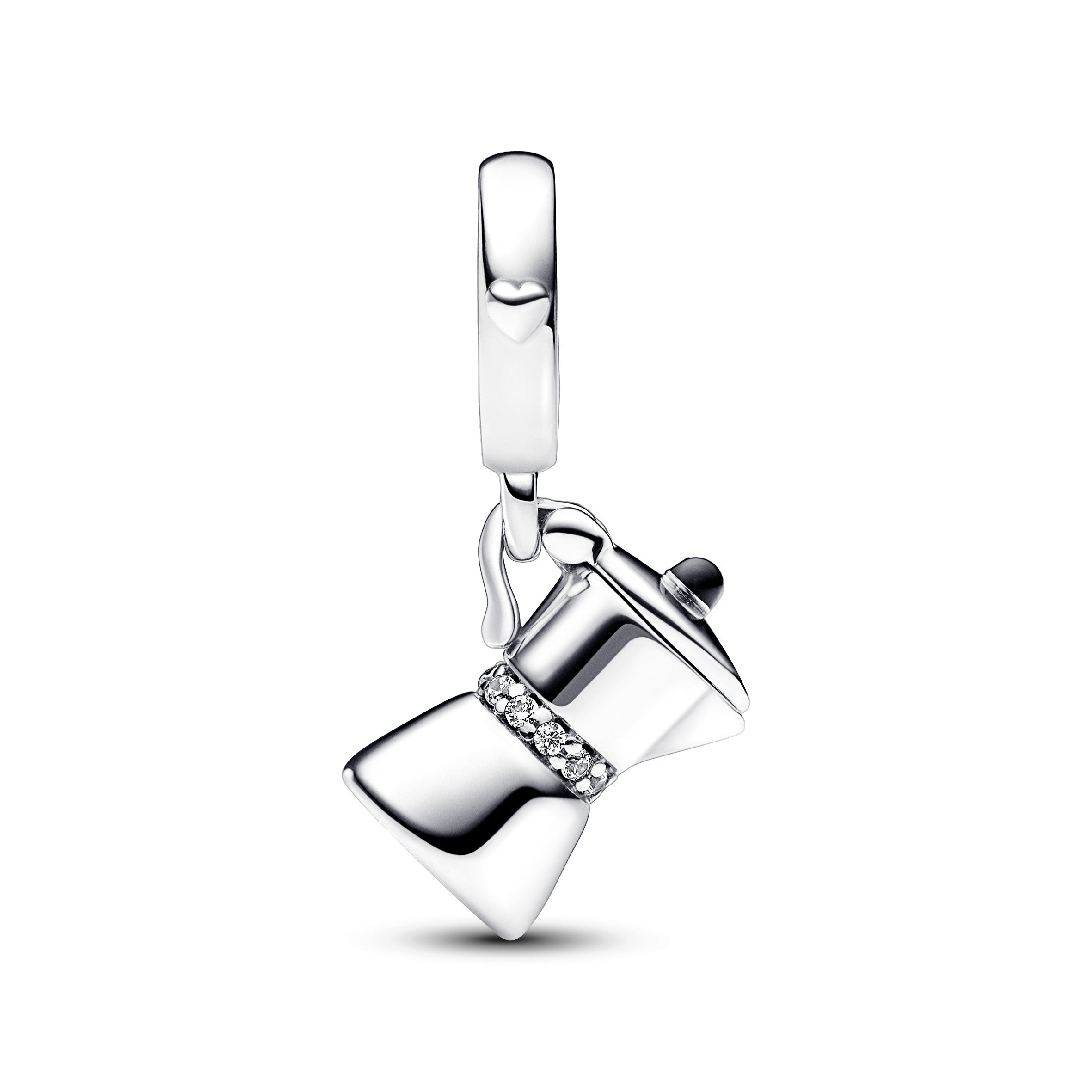 PANDORA Moka Pot Dangle Charm Enamel Charms Bracelet Charm Jewelry Gift