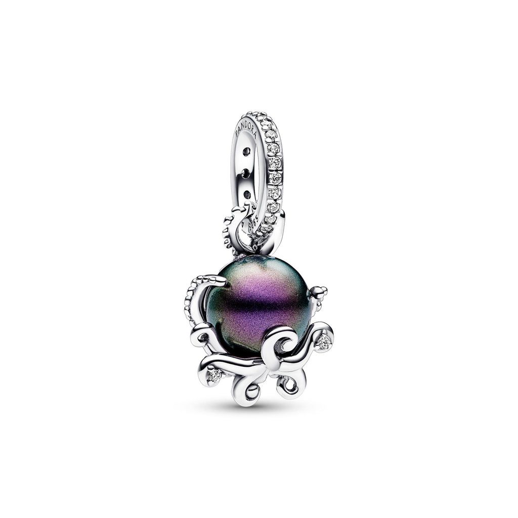 PANDORA Disney The Little Mermaid Ursula Dangle Charm Sterling Silver Purple Charms Bracelet Charm Jewelry Gift