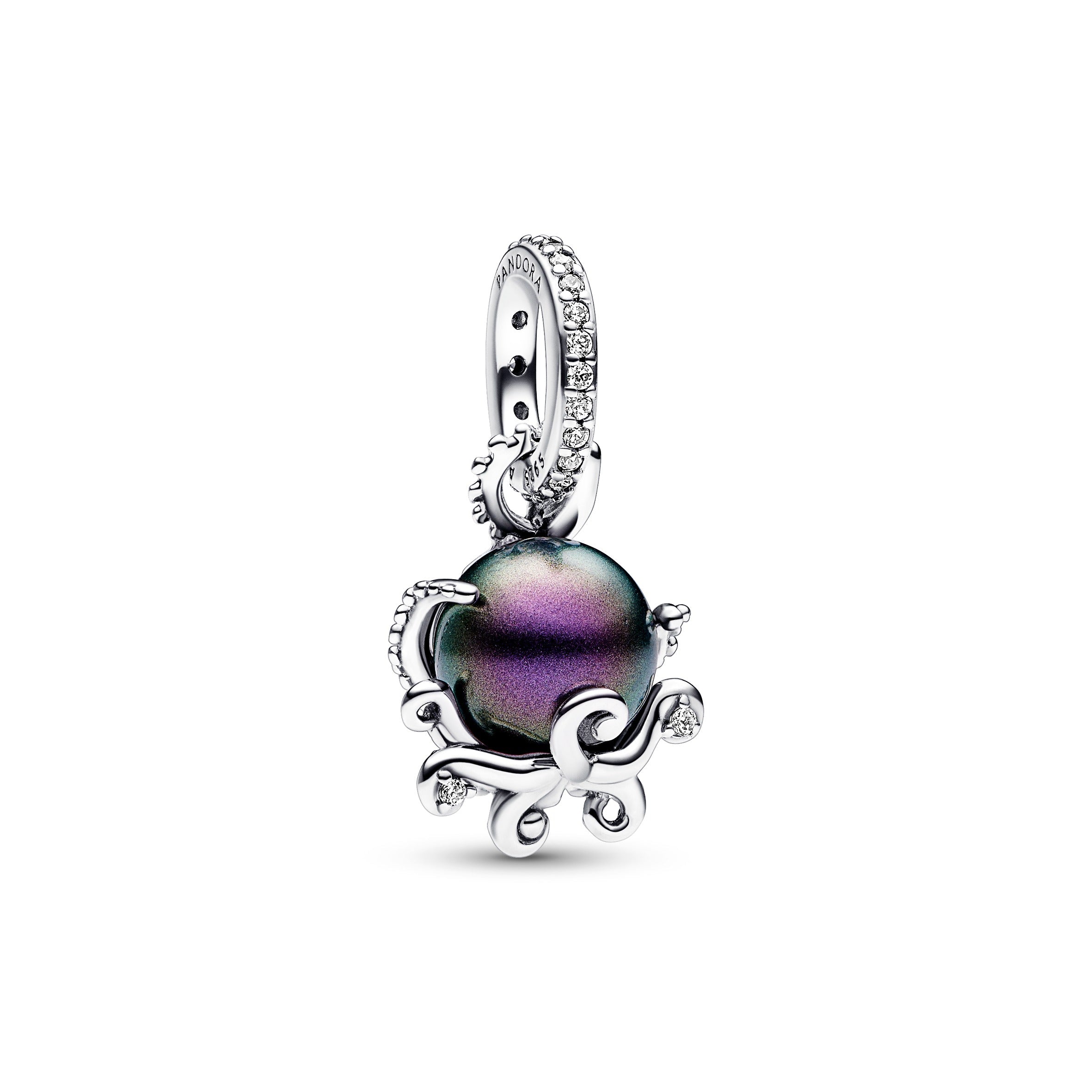 PANDORA Disney The Little Mermaid Ursula Dangle Charm Sterling Silver Purple Charms Bracelet Charm Jewelry Gift