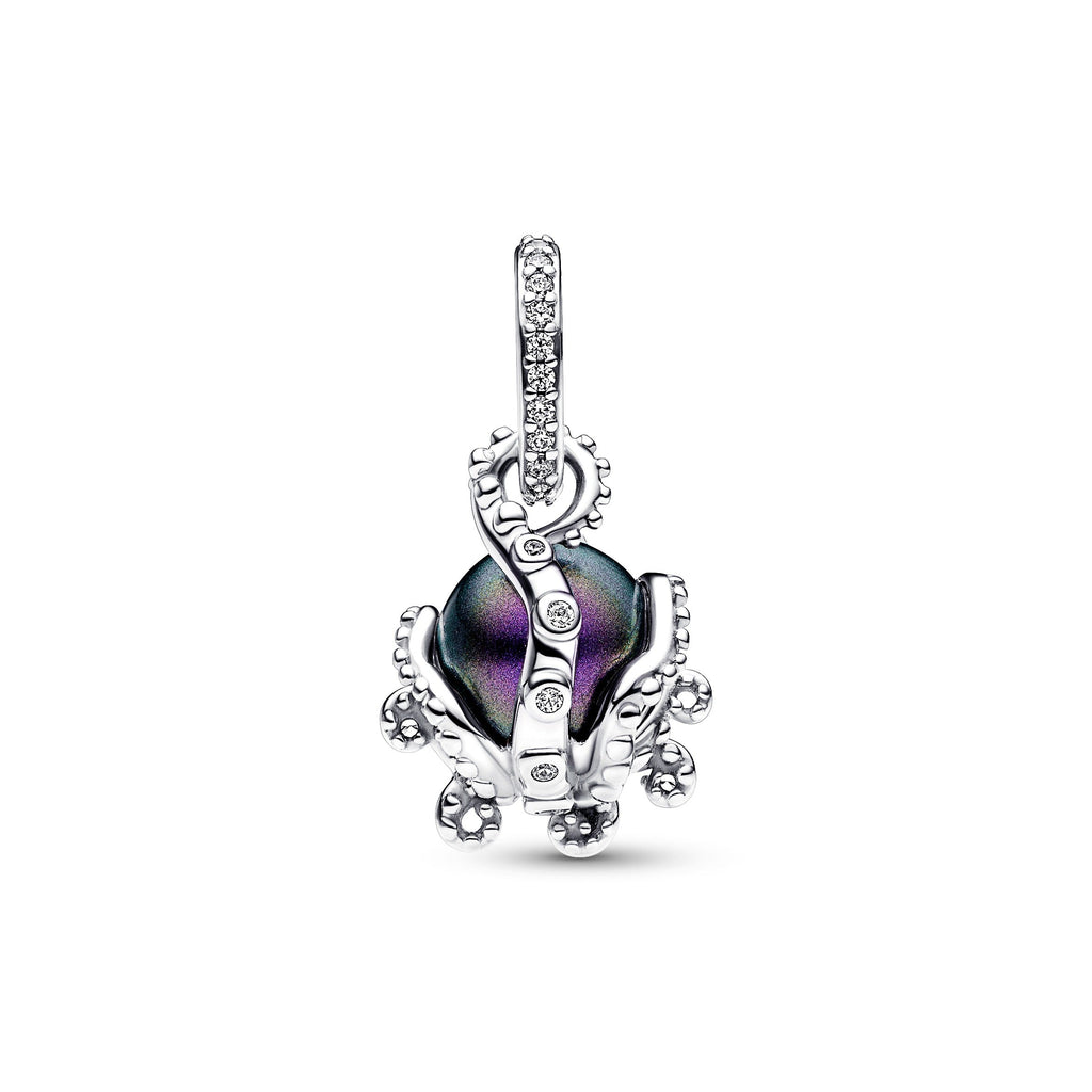 PANDORA Disney The Little Mermaid Ursula Dangle Charm Sterling Silver Purple Charms Bracelet Charm Jewelry Gift