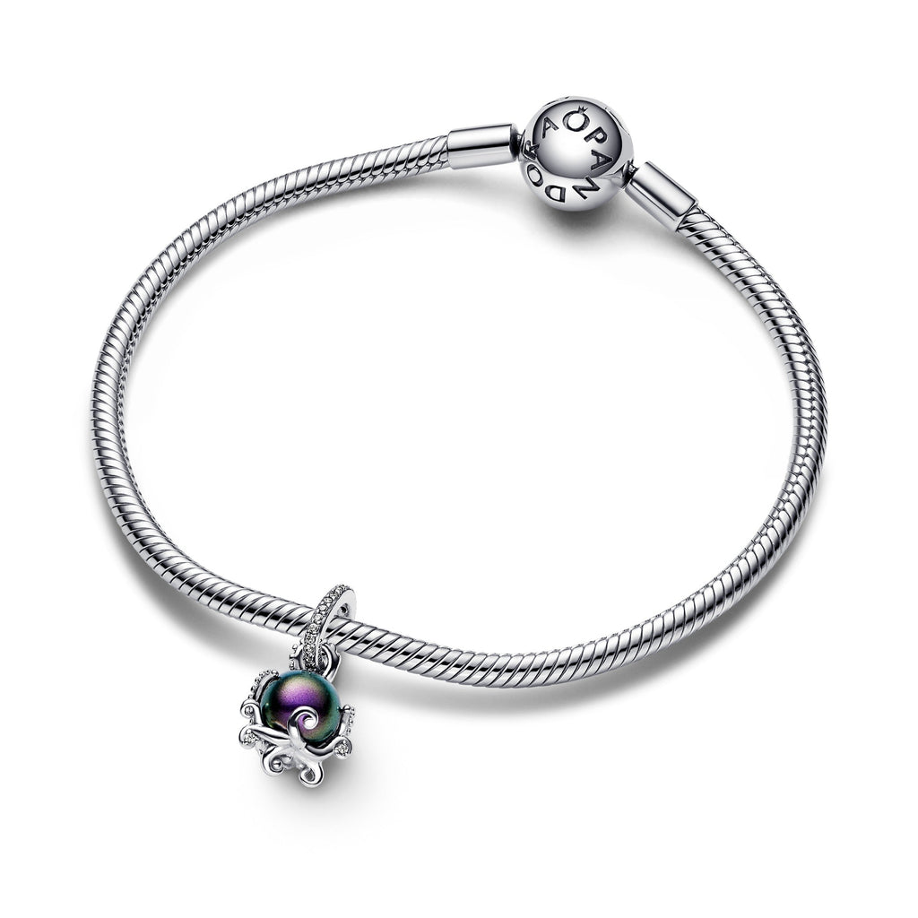 PANDORA Disney The Little Mermaid Ursula Dangle Charm Sterling Silver Purple Charms Bracelet Charm Jewelry Gift