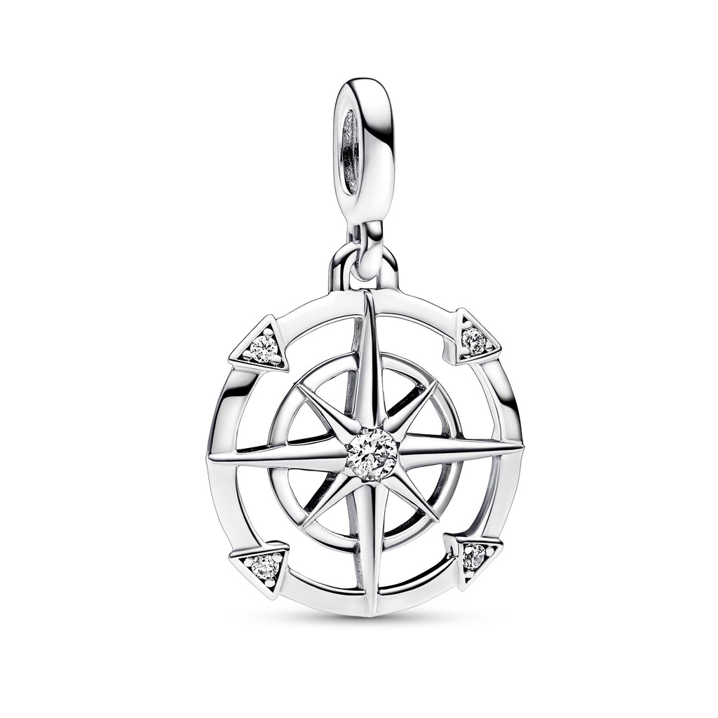 PANDORA ME Compass Medallion Sterling Silver Charms Bracelet Charm Jewelry Gift