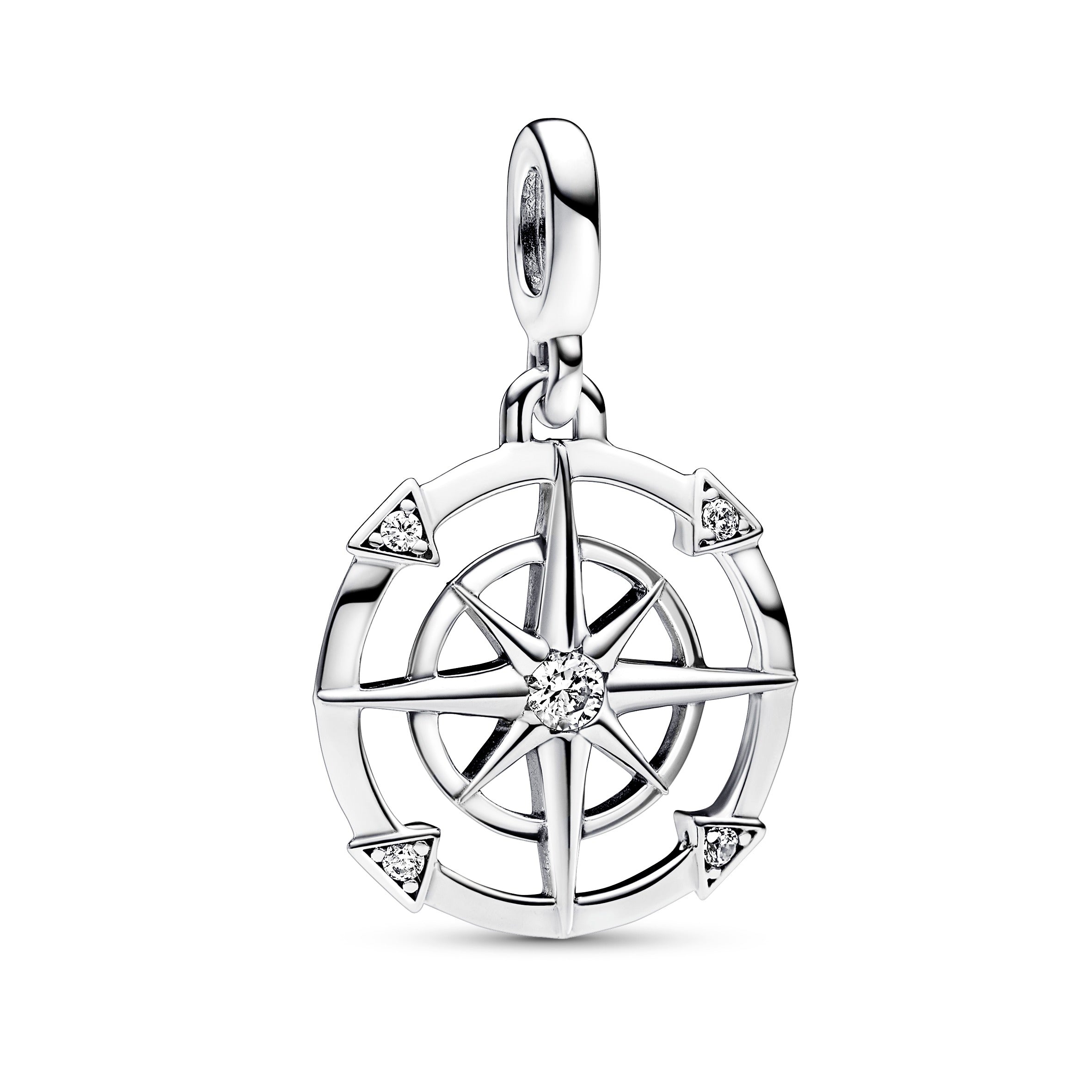 PANDORA ME Compass Medallion Sterling Silver Charms Bracelet Charm Jewelry Gift
