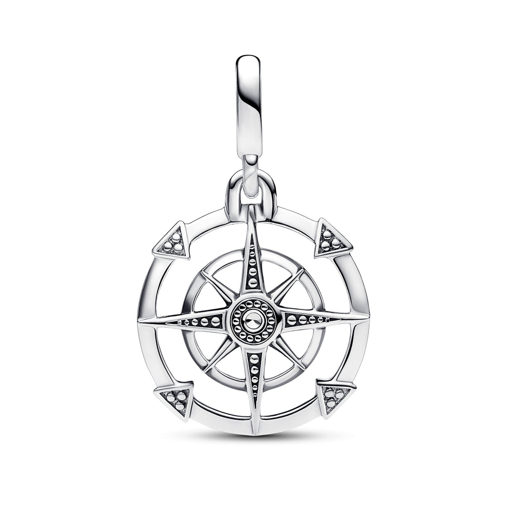 PANDORA ME Compass Medallion Sterling Silver Charms Bracelet Charm Jewelry Gift