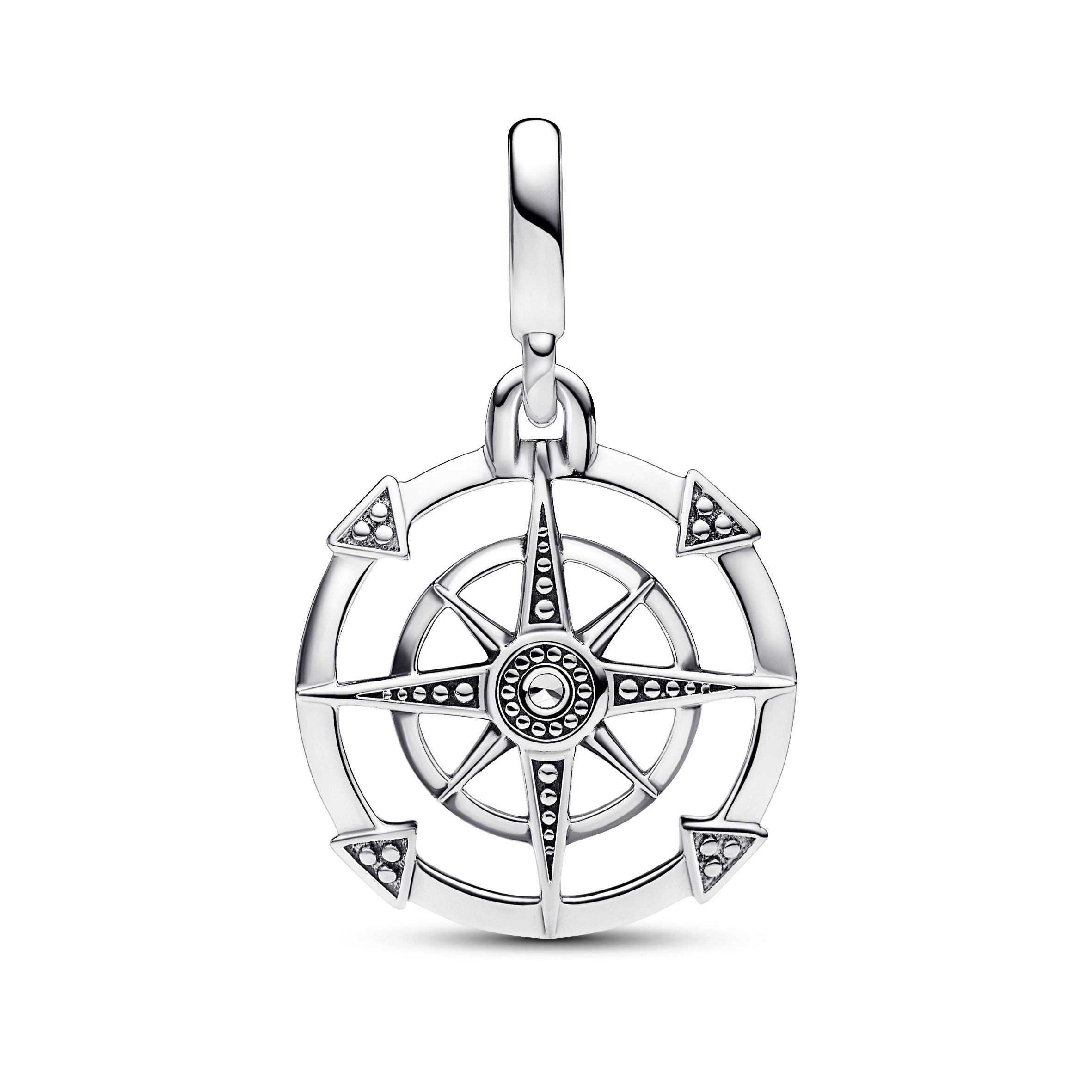 PANDORA ME Compass Medallion Sterling Silver Charms Bracelet Charm Jewelry Gift