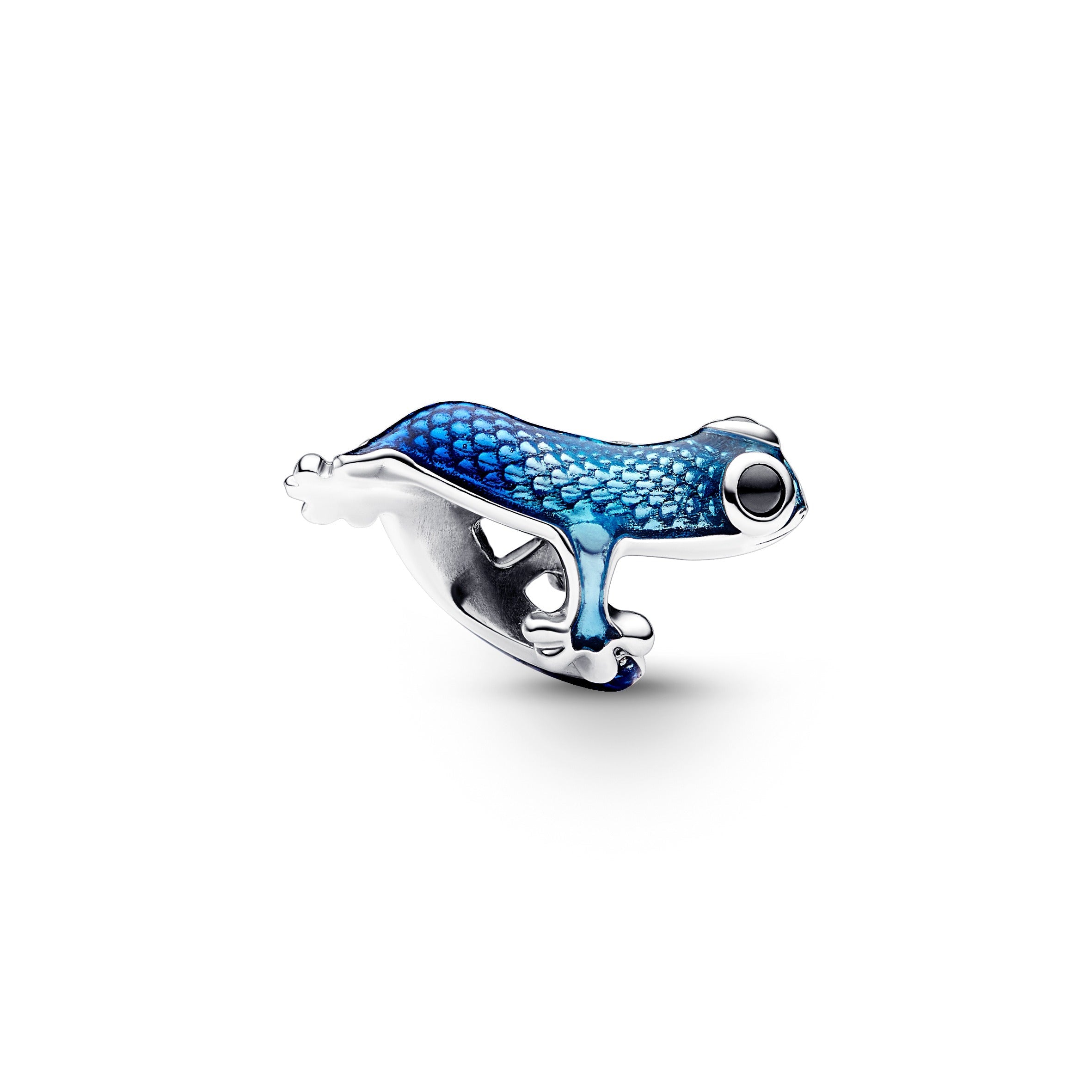 PANDORA Metallic Blue Gecko Charm Enamel Charms Bracelet Charm Jewelry Gift