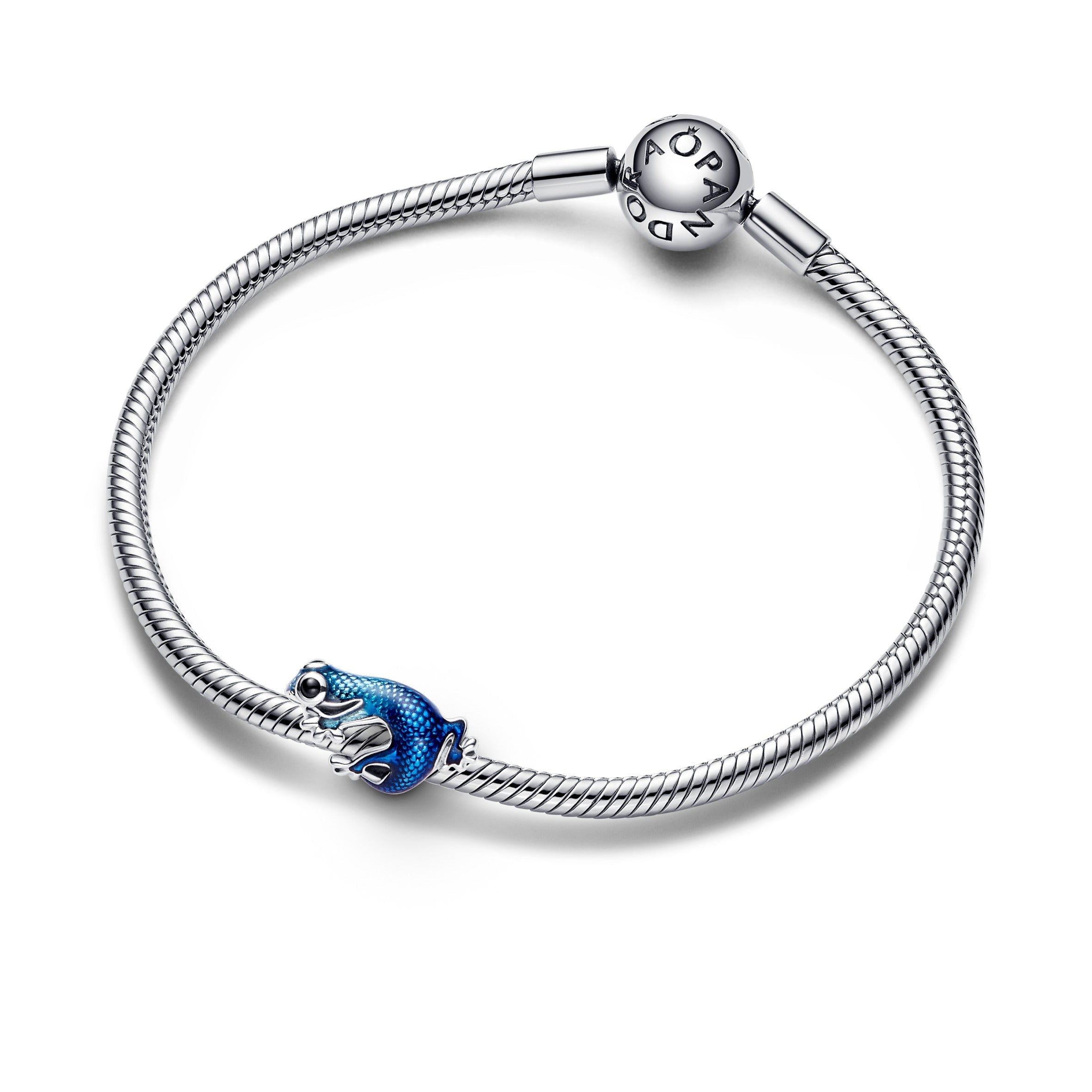 PANDORA Metallic Blue Gecko Charm Enamel Charms Bracelet Charm Jewelry Gift