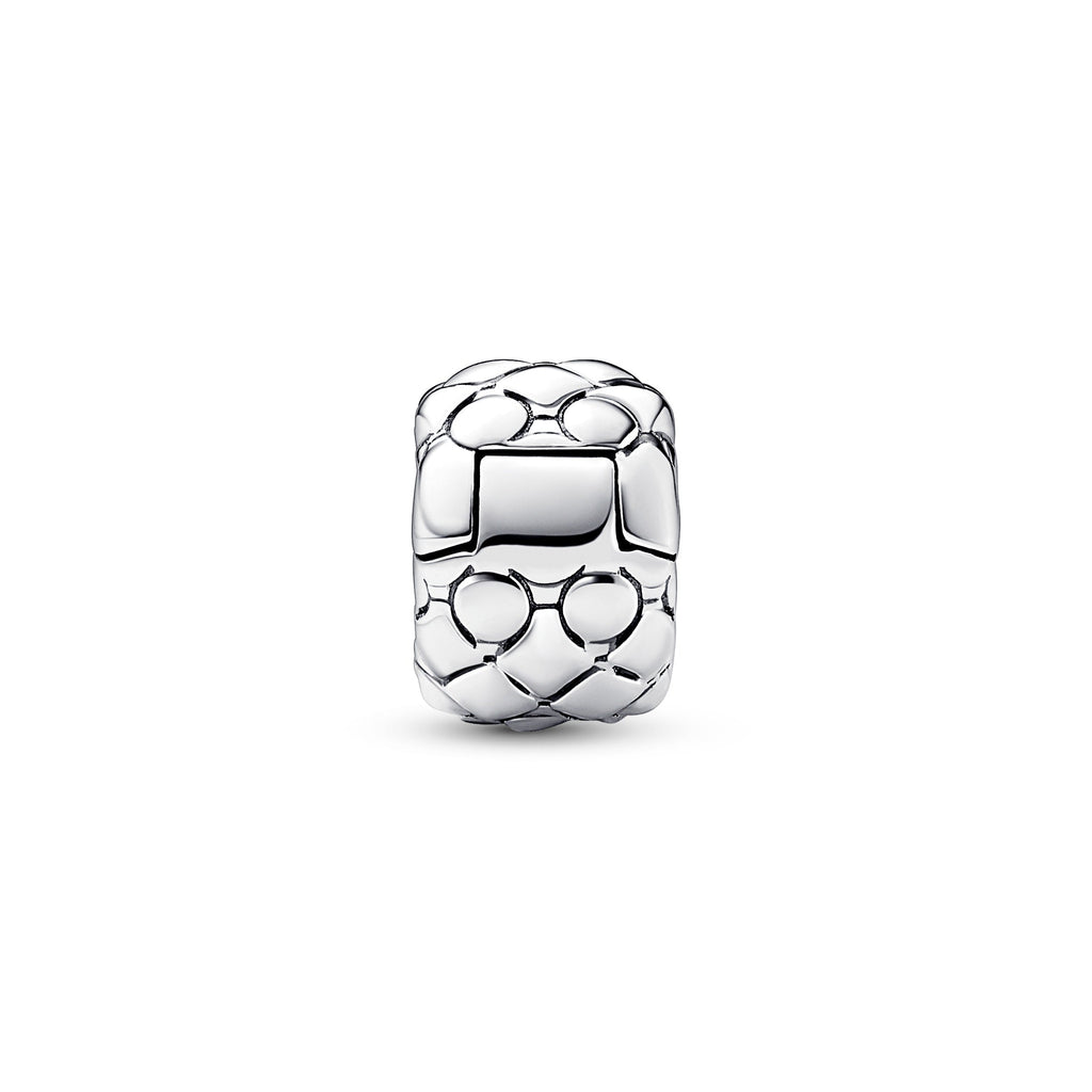 PANDORA Studded Clip Charm Sterling Silver Charms Bracelet Charm Jewelry Gift