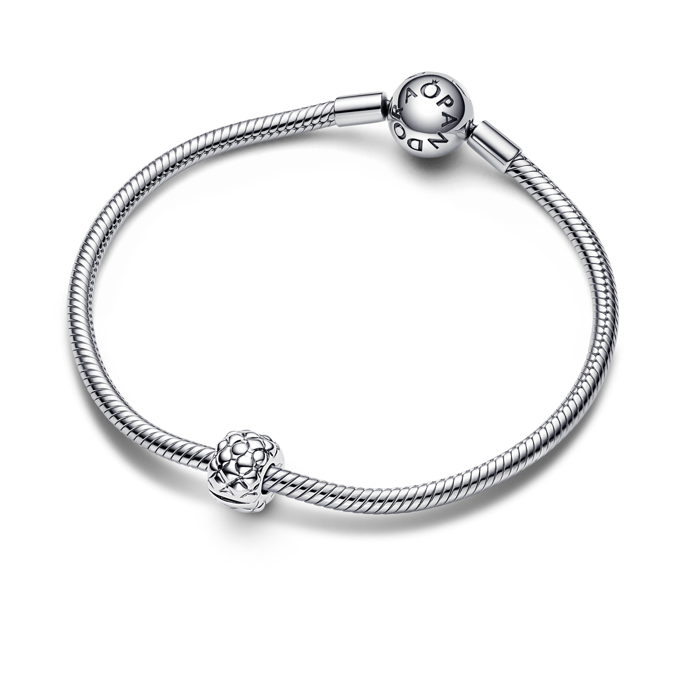 PANDORA Studded Clip Charm Sterling Silver Charms Bracelet Charm Jewelry Gift