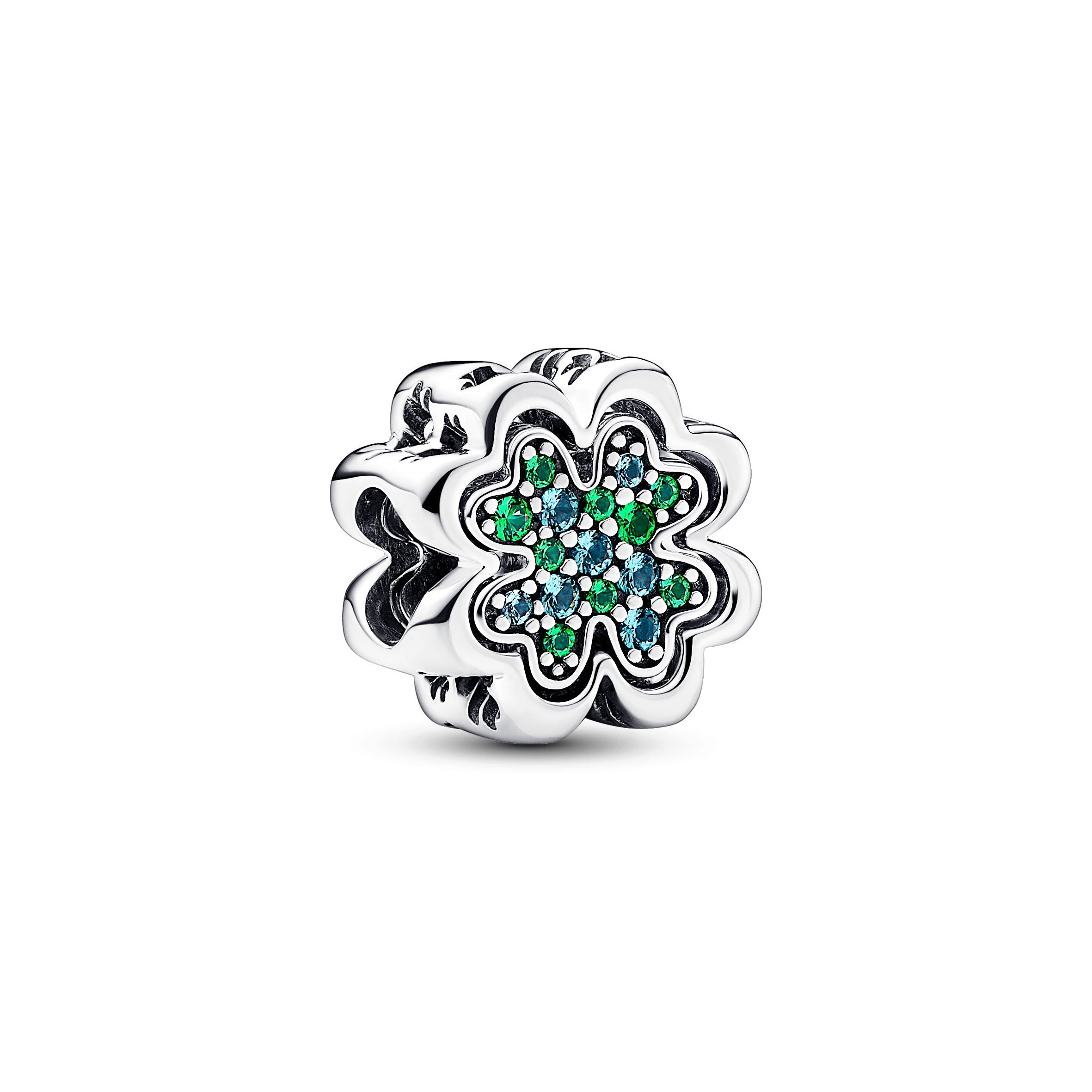 PANDORA Splittable Four Leaf Clover Charm Charms Bracelet Charm Jewelry Gift