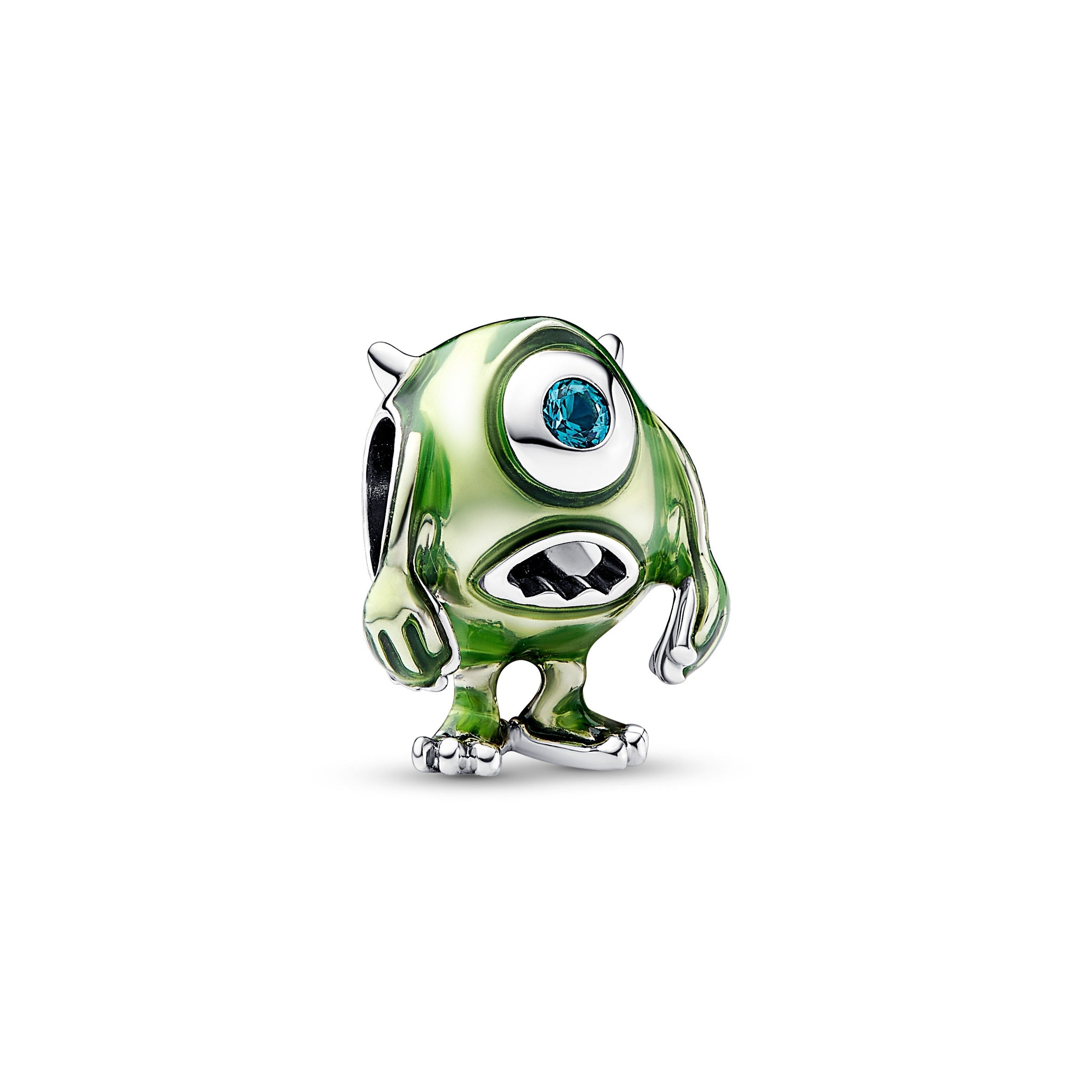 PANDORA Disney Pixar Mike Wazowski Charm Enamel Disney X PANDORA Charms Bracelet Charm Jewelry Gift
