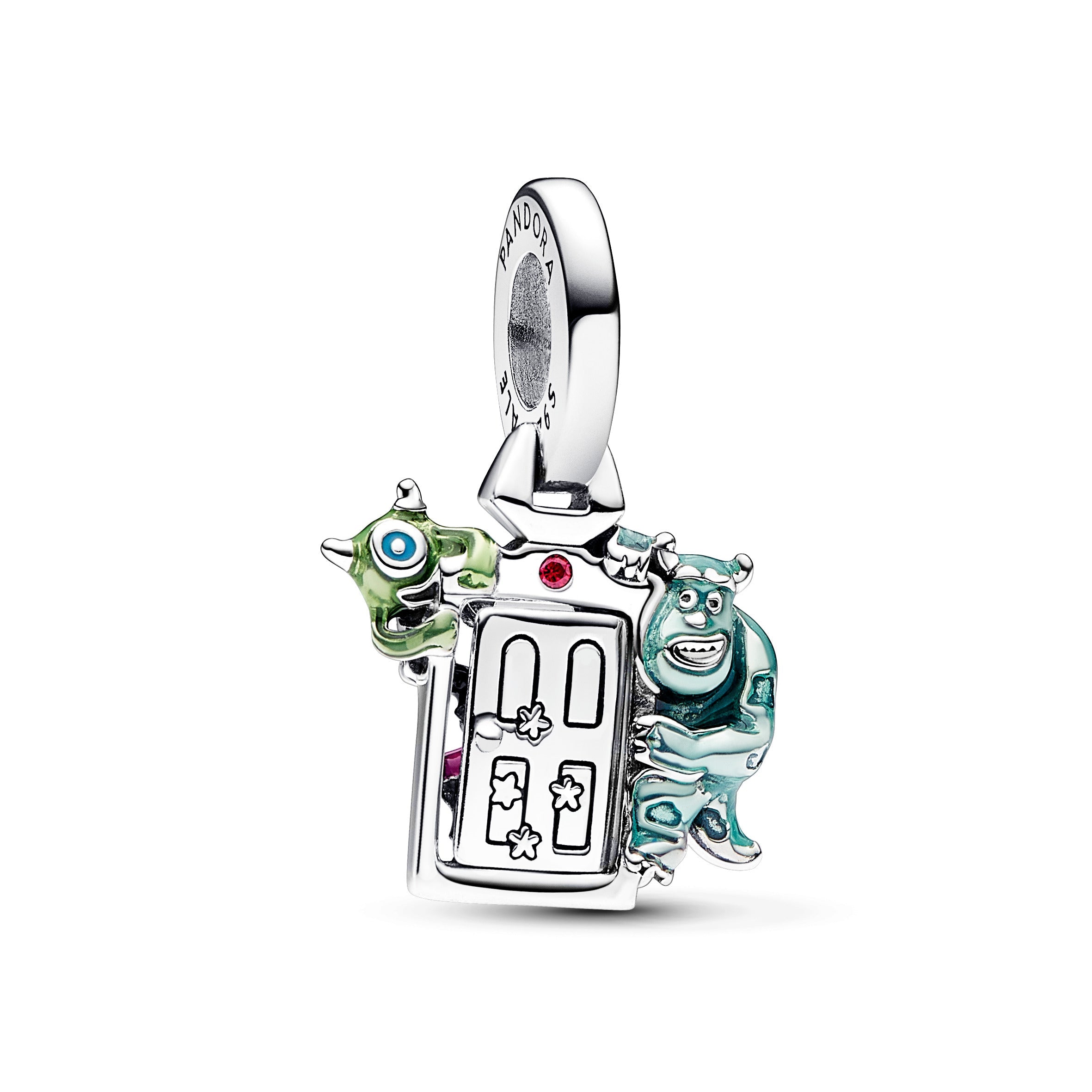 PANDORA Disney Pixar Monsters Inc Door Dangle Charm Cubic Zirconia Disney X PANDORA Charms Bracelet Charm Jewelry Gift