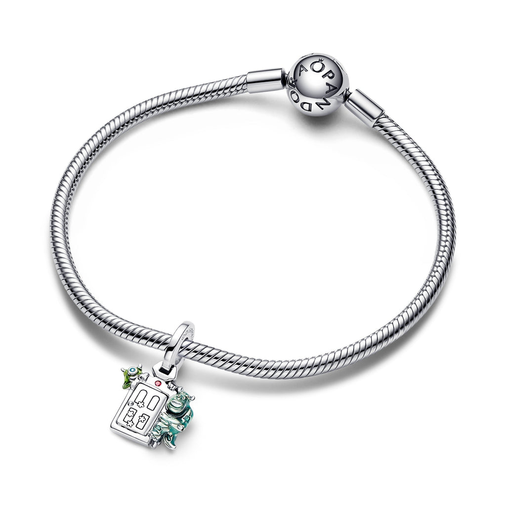 PANDORA Disney Pixar Monsters Inc Door Dangle Charm Cubic Zirconia Disney X PANDORA Charms Bracelet Charm Jewelry Gift