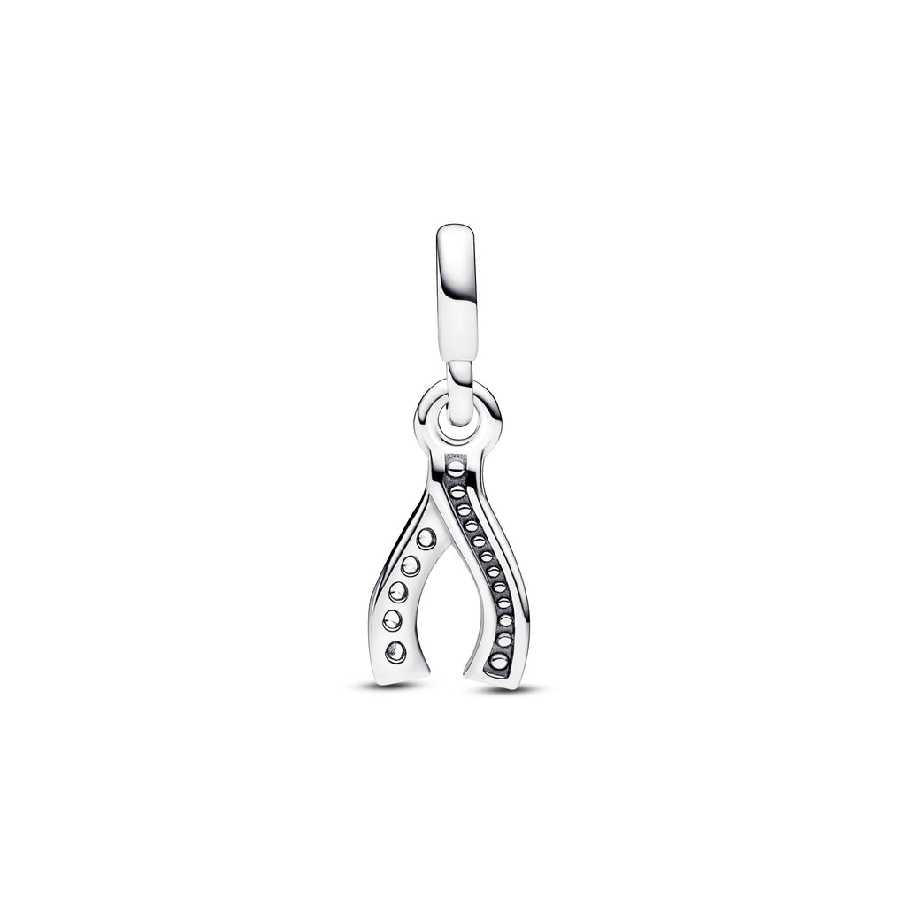 PANDORA ME Wishbone Mini Dangle Cubic Zirconia Charms Bracelet Charm Jewelry Gift