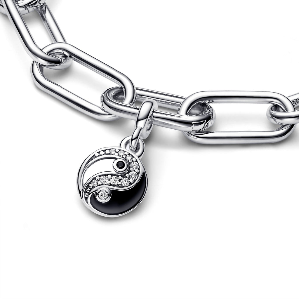 PANDORA ME Sparkling Yin And Yang Mini Dangle Cubic Zirconia Charms Bracelet Charm Jewelry Gift