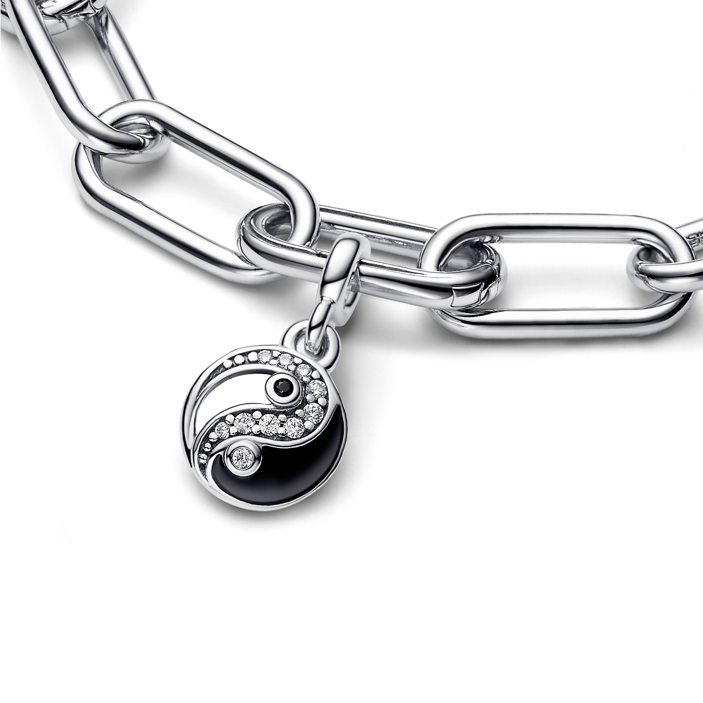 PANDORA ME Sparkling Yin And Yang Mini Dangle Cubic Zirconia Charms Bracelet Charm Jewelry Gift