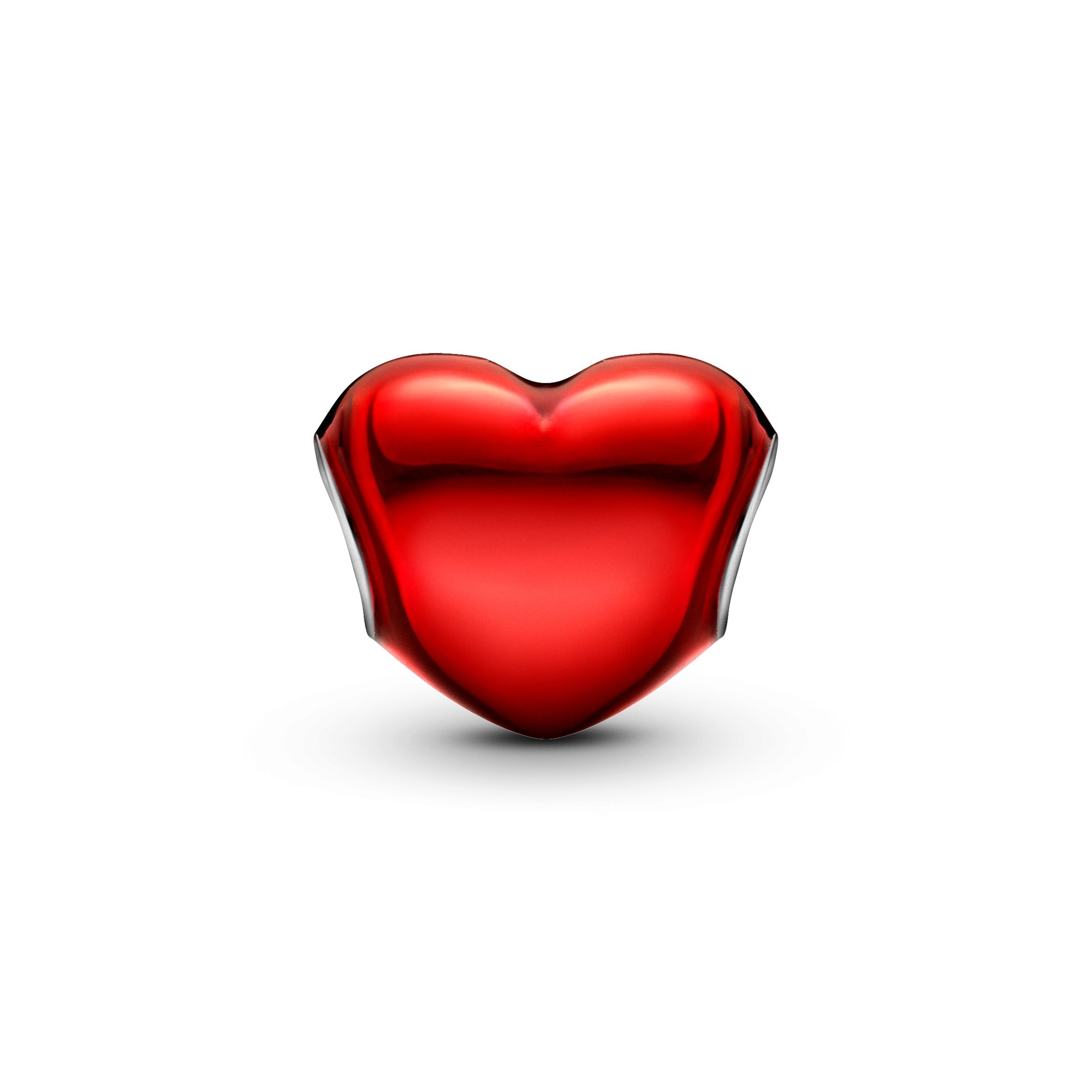 PANDORA Metallic Red Heart Charm Enamel Charms Bracelet Charm Jewelry Gift