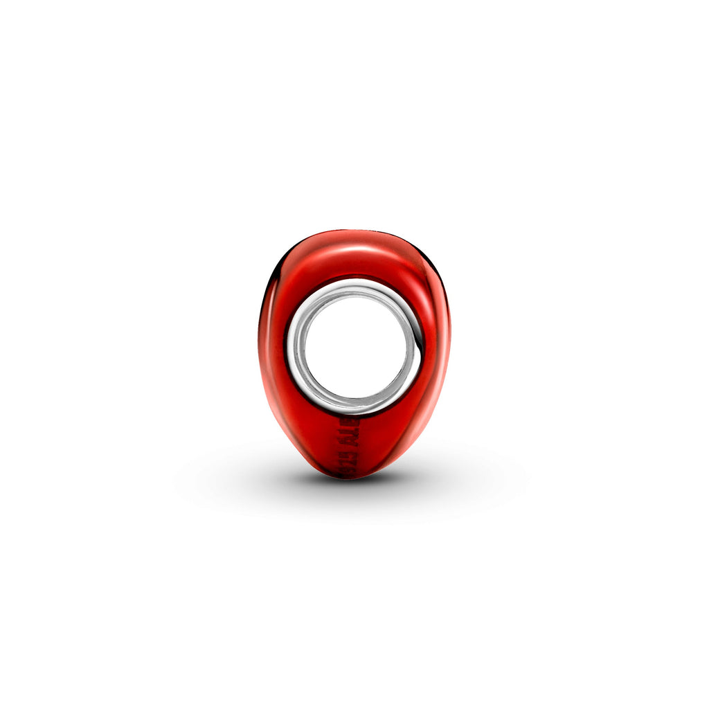 PANDORA Metallic Red Heart Charm Enamel Charms Bracelet Charm Jewelry Gift
