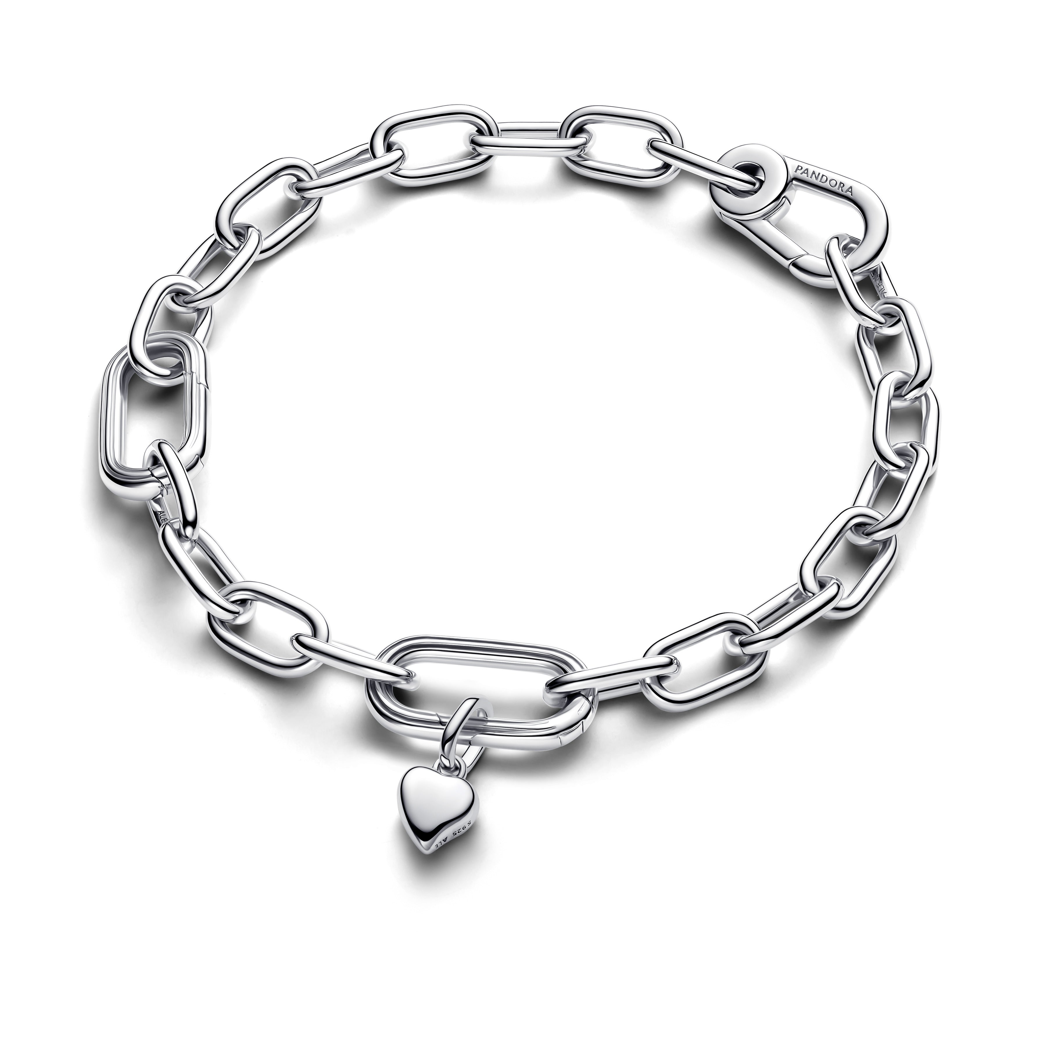 PANDORA Heart Mini Dangle Charm Sterling Silver Charms Bracelet Charm Jewelry Gift