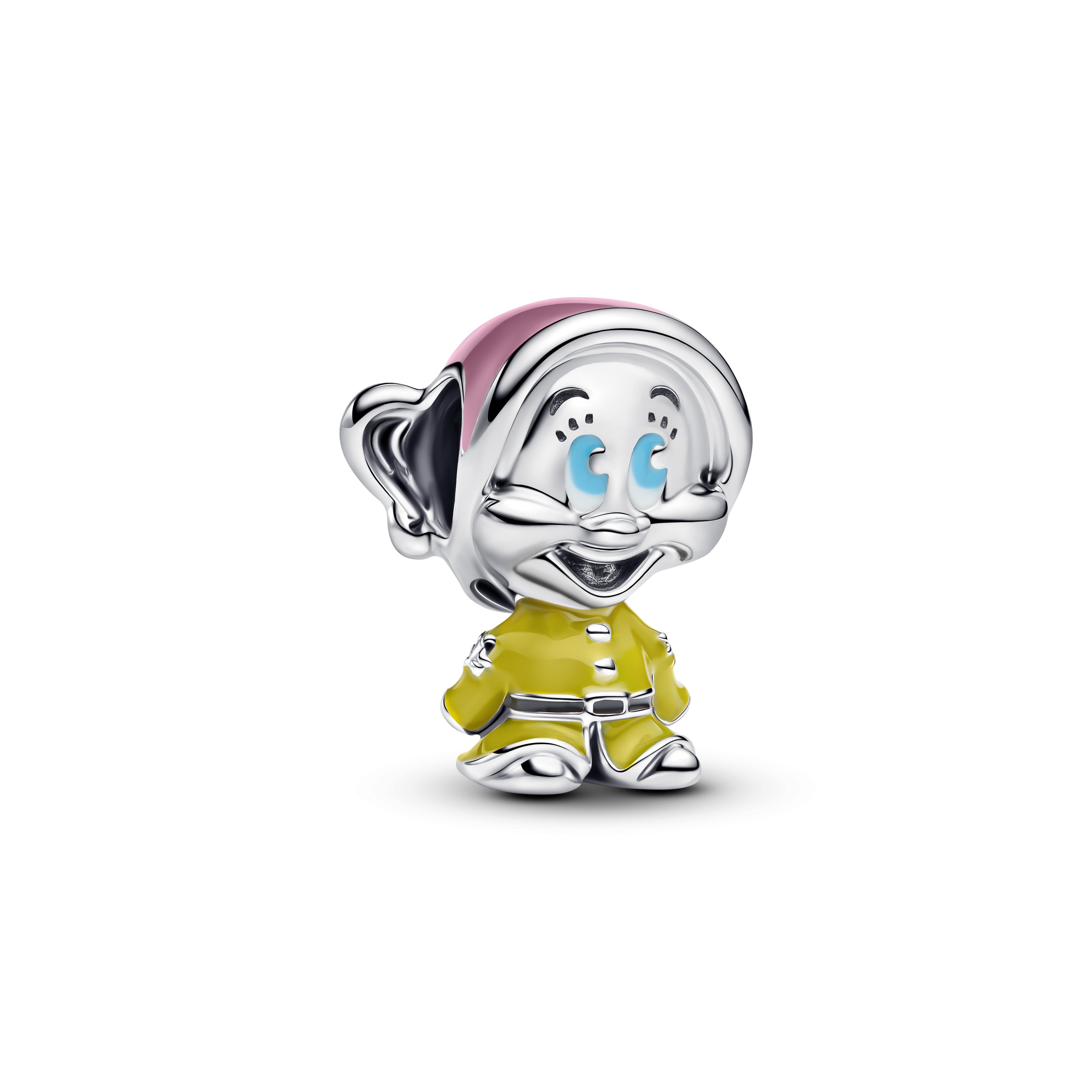 PANDORA Disney Snow White Dopey Charm Enamel Black Disney X PANDORA Charms Bracelet Charm Jewelry Gift