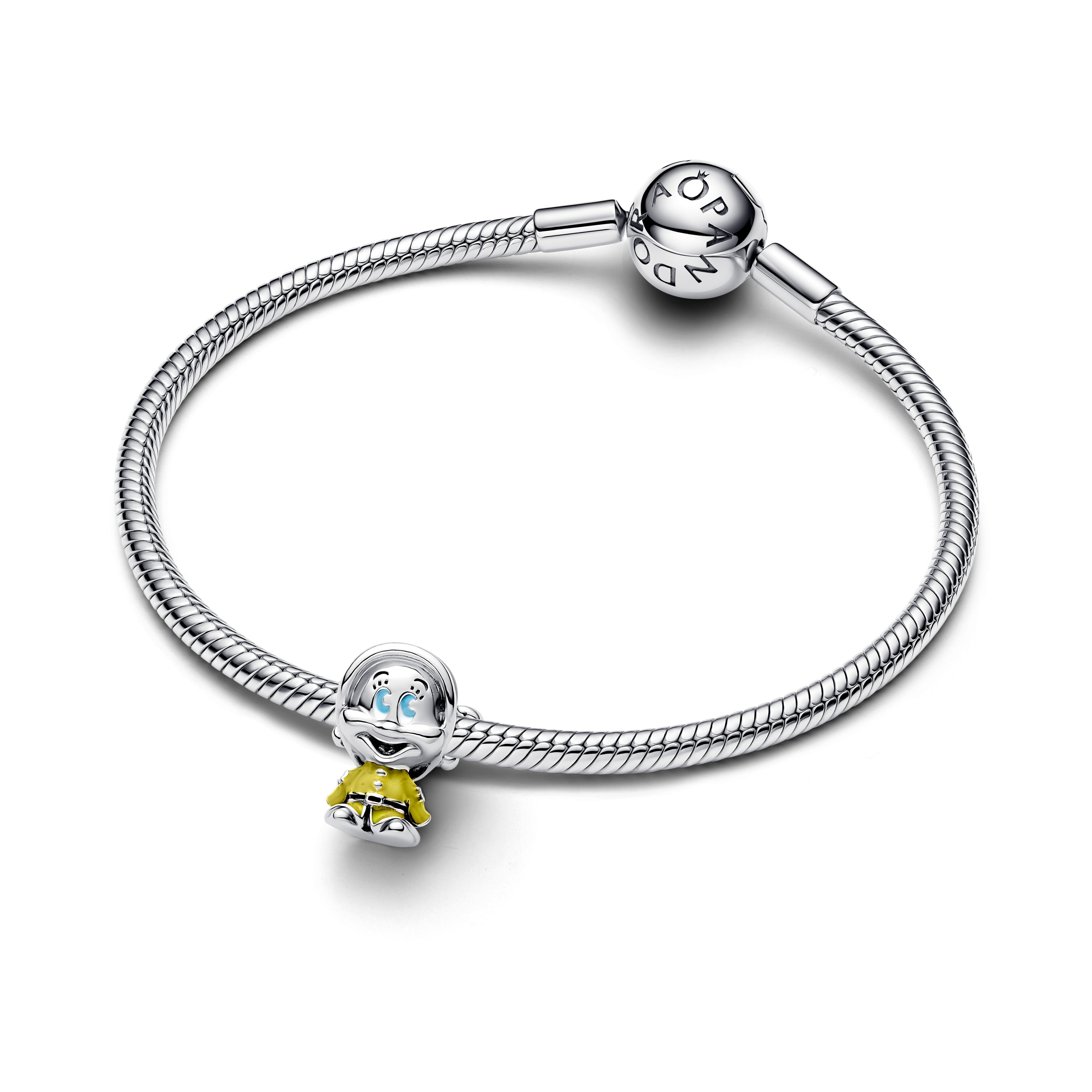 PANDORA Disney Snow White Dopey Charm Enamel Black Disney X PANDORA Charms Bracelet Charm Jewelry Gift