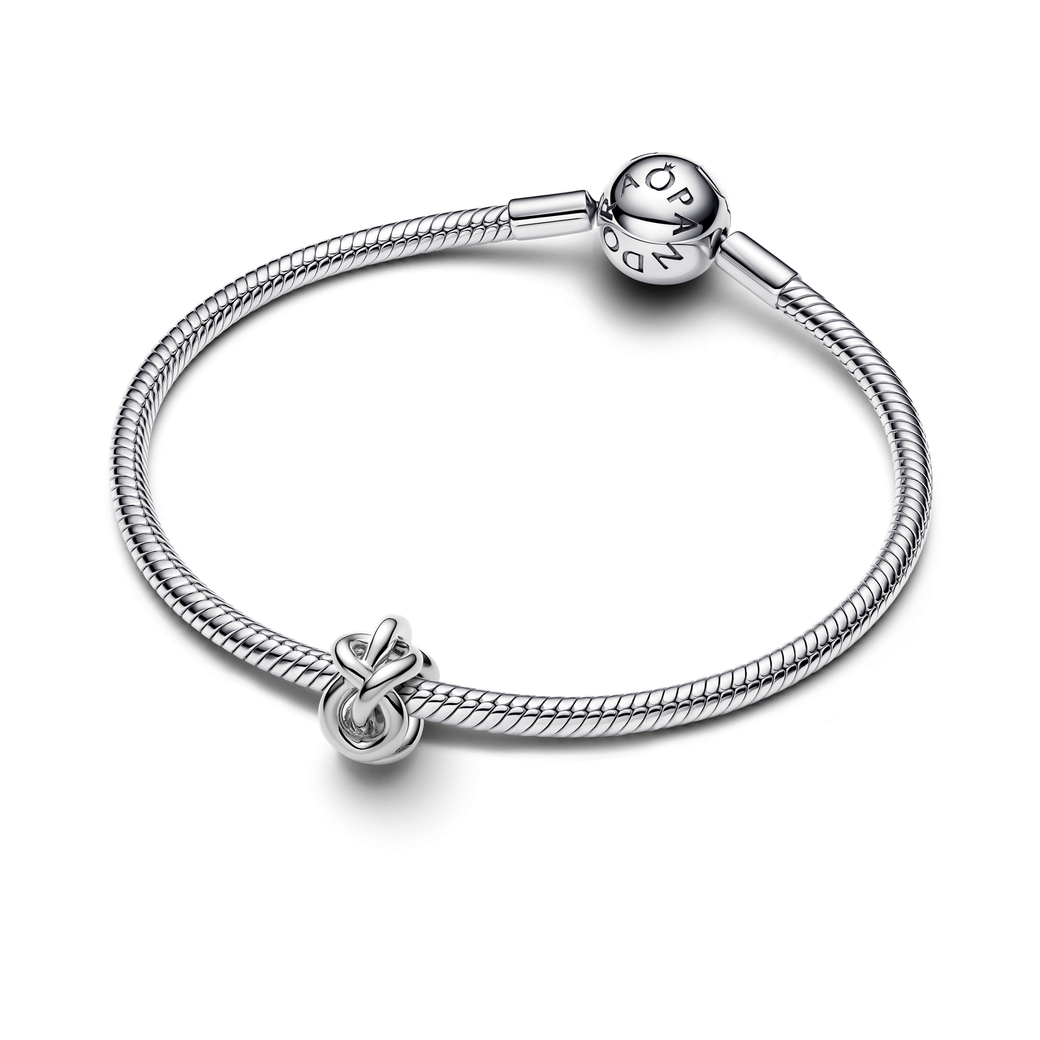 PANDORA Infinity Knot Charm Sterling Silver Charms Bracelet Charm Jewelry Gift