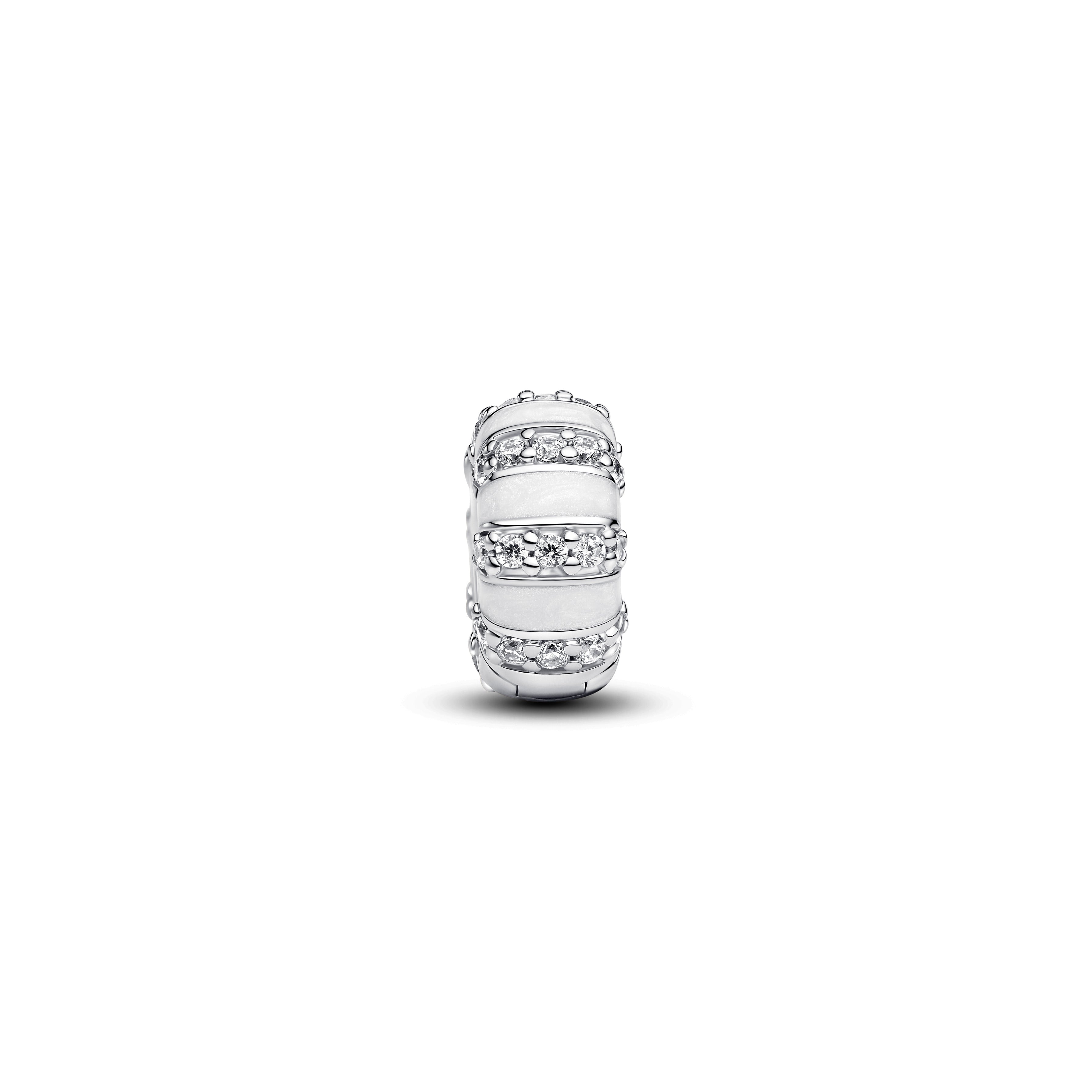 PANDORA Stones And Enamel Clip Charm Cubic Zirconia Charms Bracelet Charm Jewelry Gift