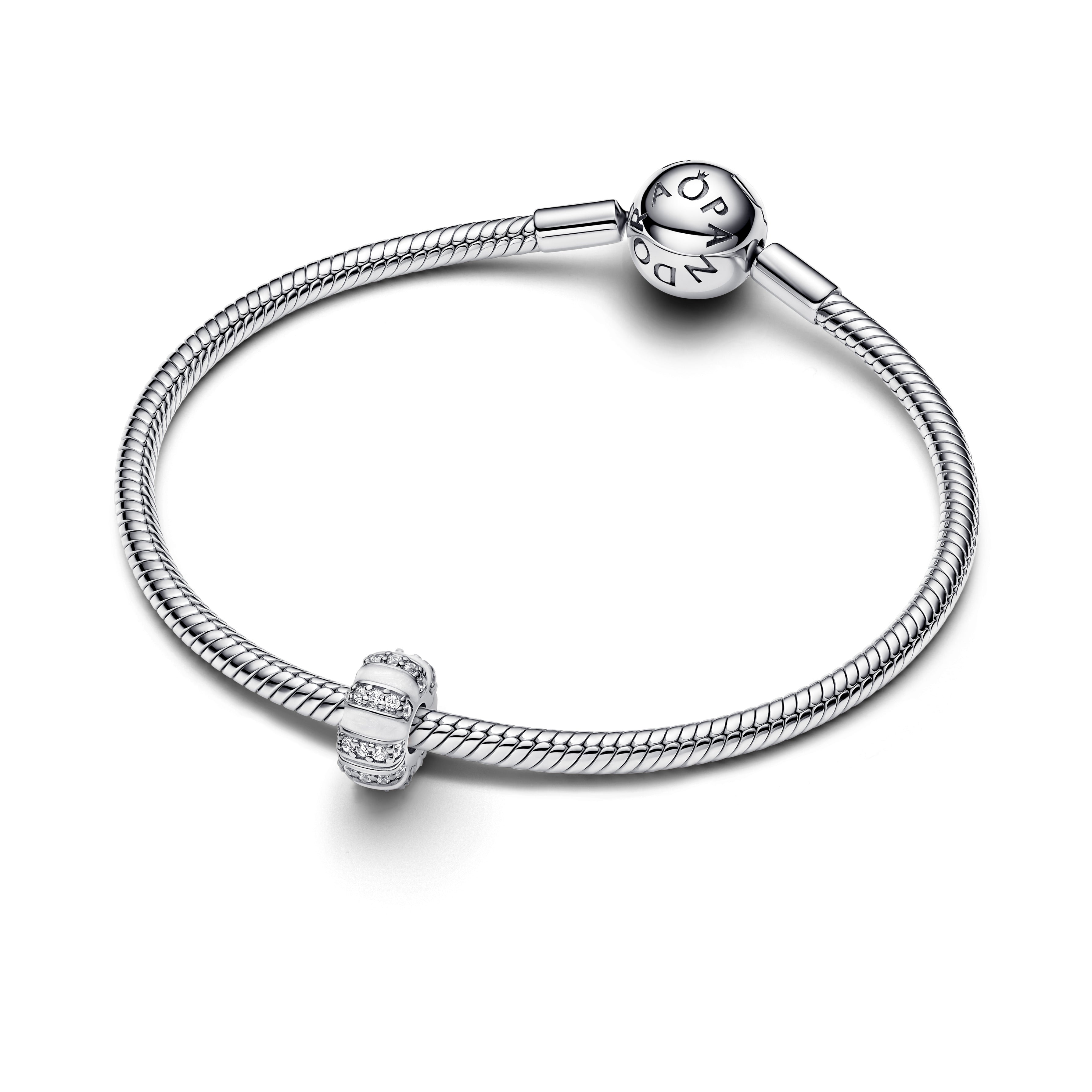 PANDORA Stones And Enamel Clip Charm Cubic Zirconia Charms Bracelet Charm Jewelry Gift