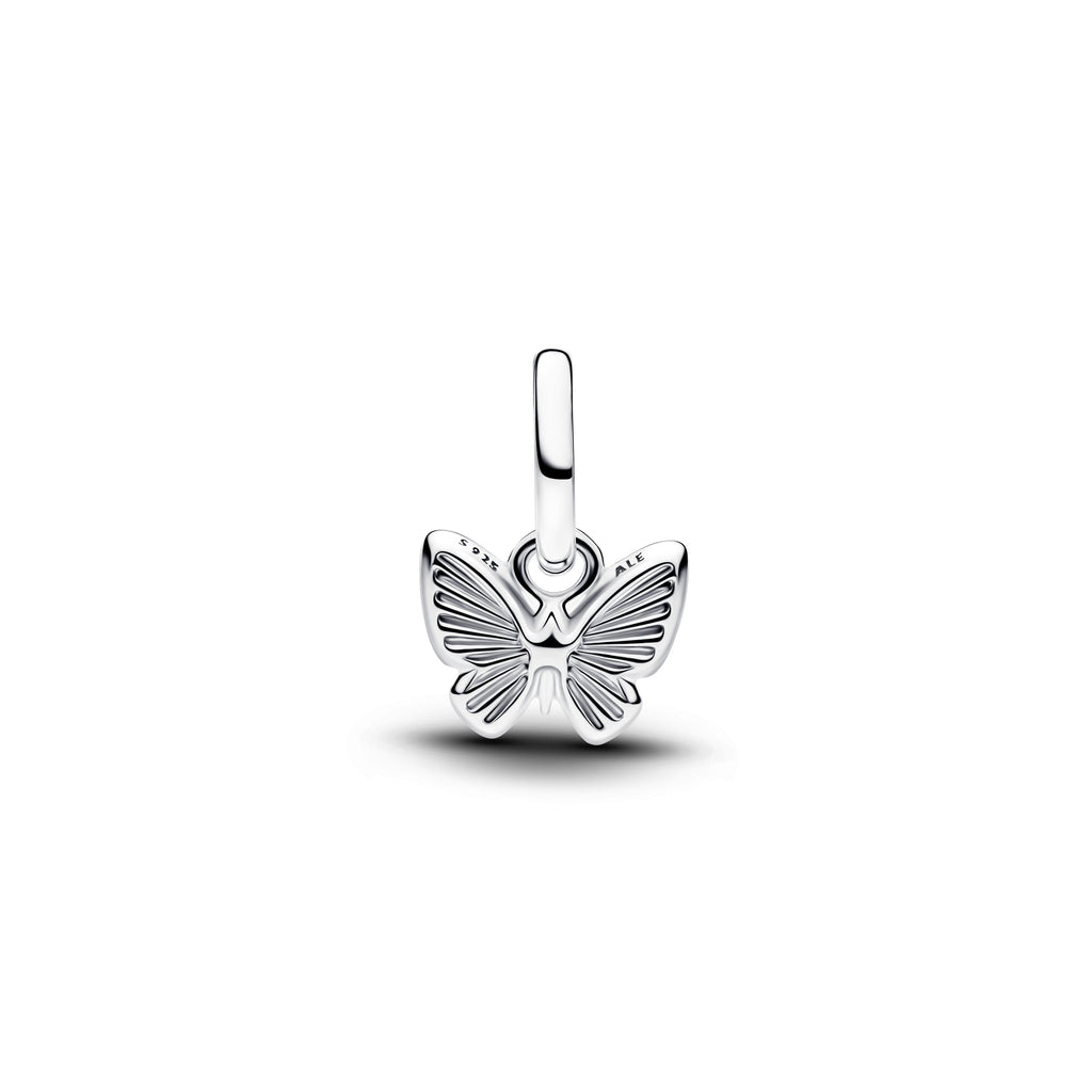 PANDORA Pink Butterfly Mini Dangle Charm Lab Created Opal Animals Charms Bracelet Charm Jewelry Gift