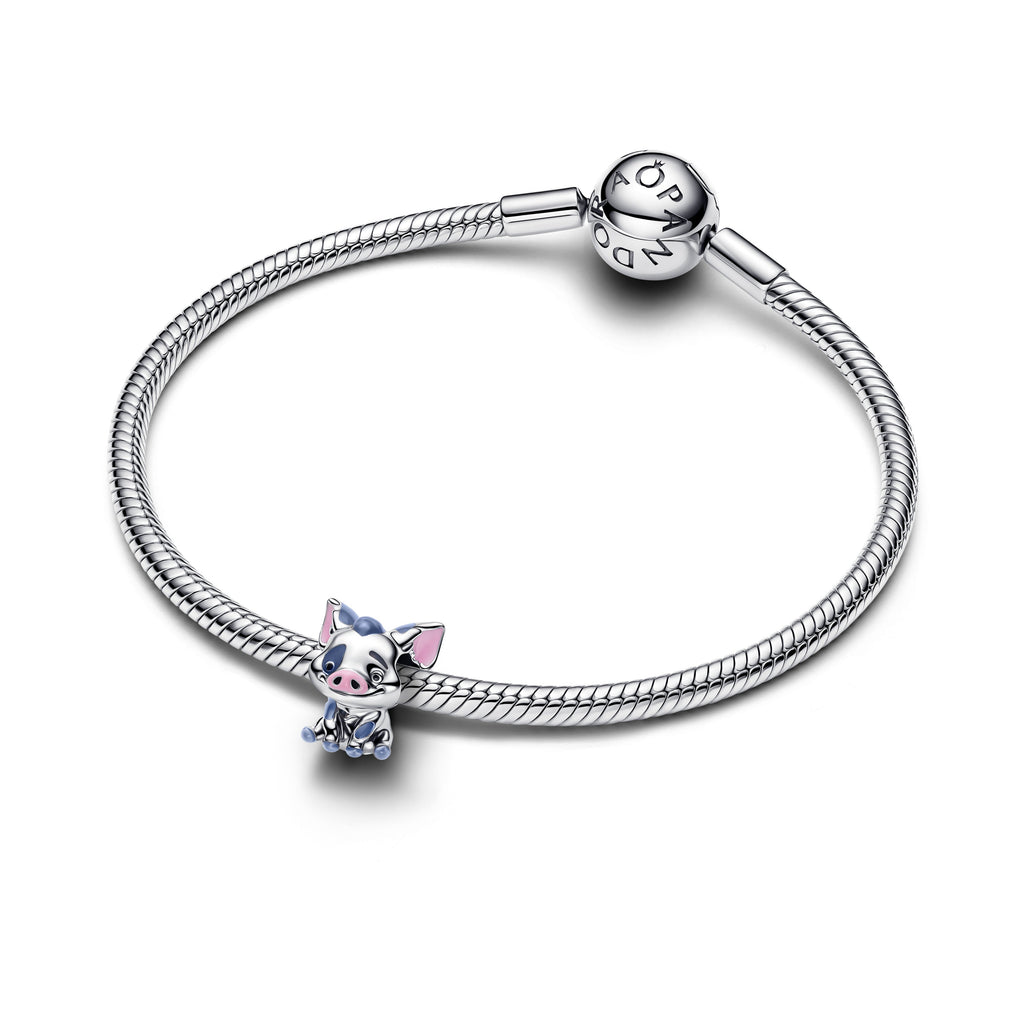 PANDORA Disney Moana Pua The Pig Charm Enamel Animals Charms Bracelet Charm Jewelry Gift