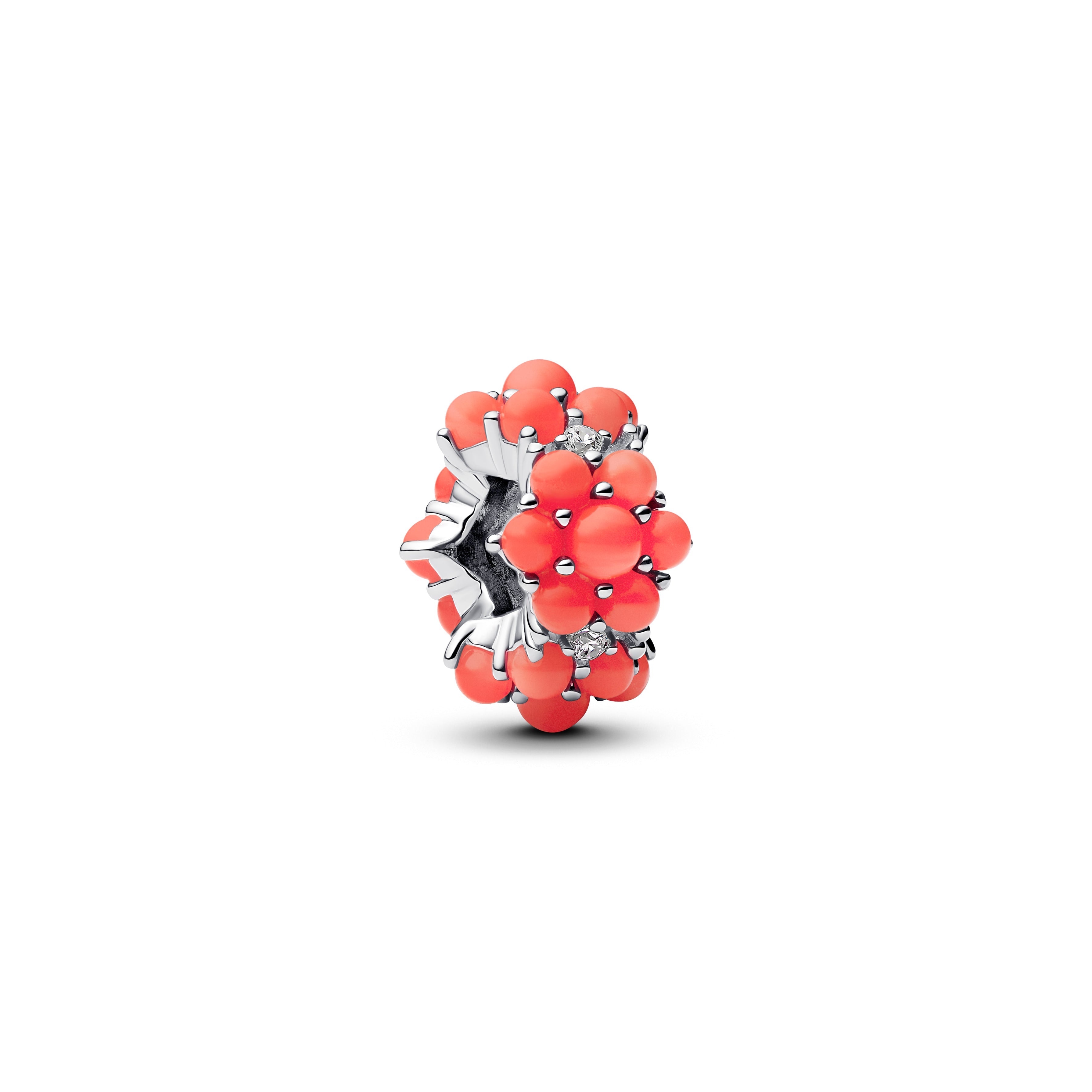 PANDORA Coral-colored Ocean Charm Cubic Zirconia Summer Charms Bracelet Charm Jewelry Gift