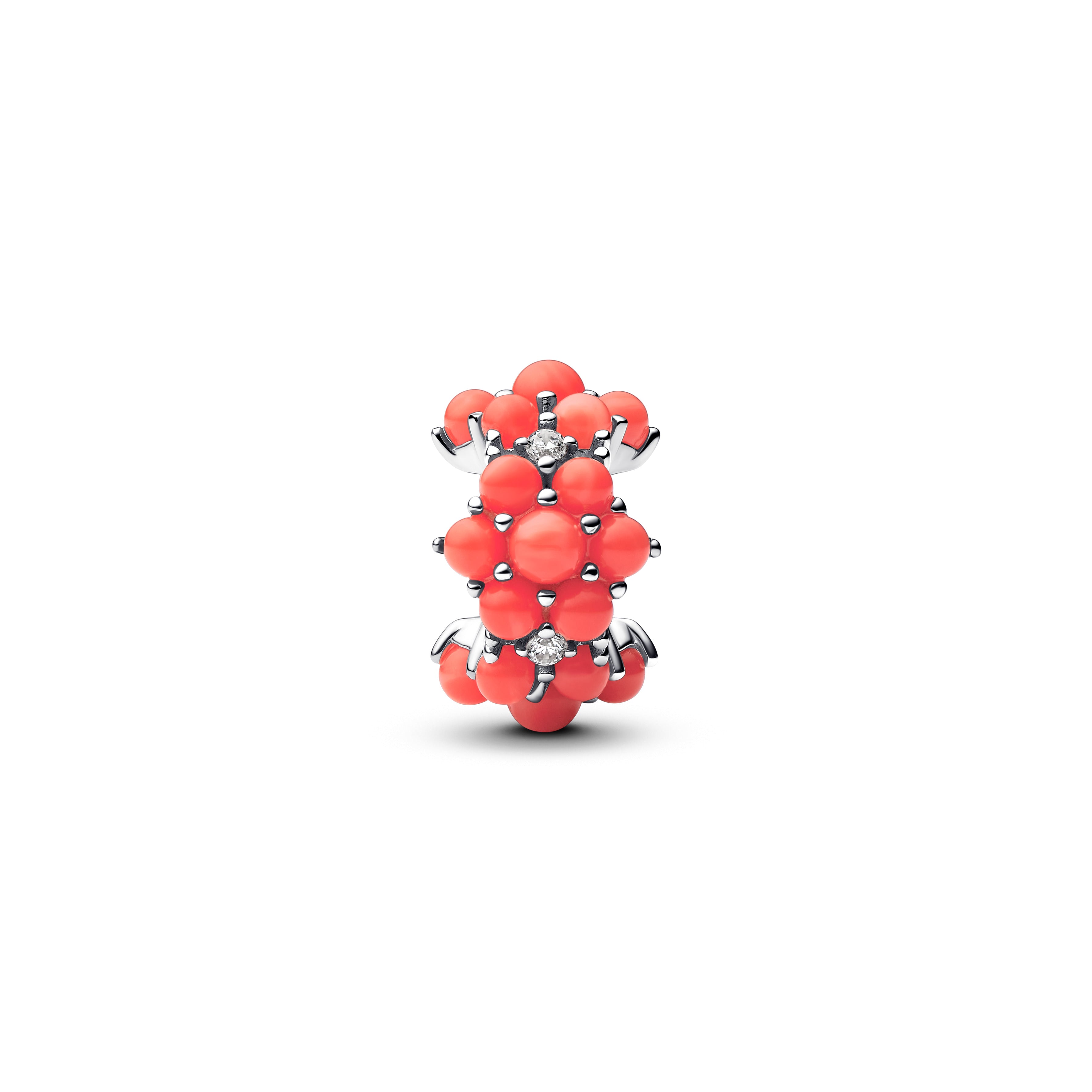PANDORA Coral-colored Ocean Charm Cubic Zirconia Summer Charms Bracelet Charm Jewelry Gift