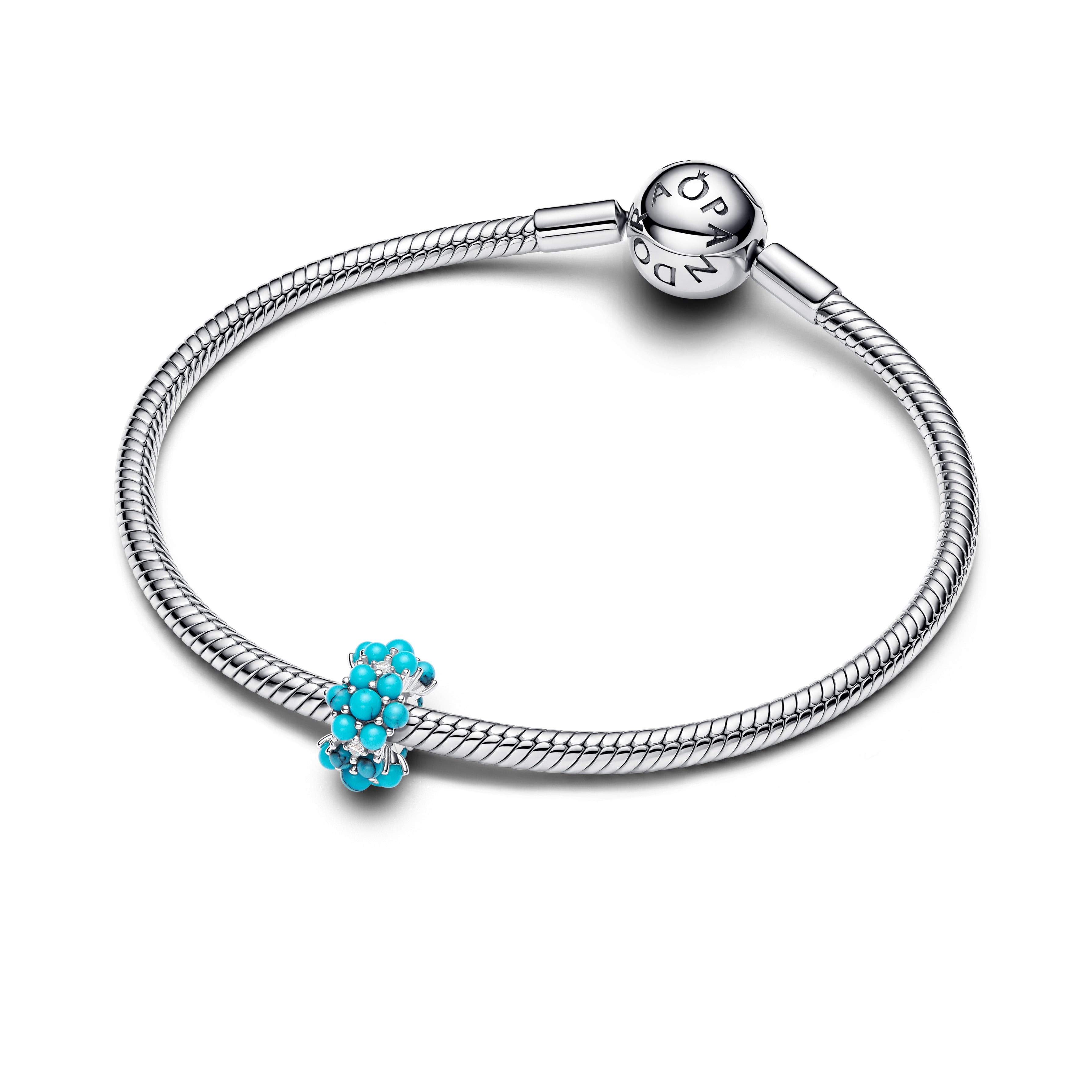 PANDORA Turquoise-colored Ocean Charm Cubic Zirconia Summer Charms Bracelet Charm Jewelry Gift