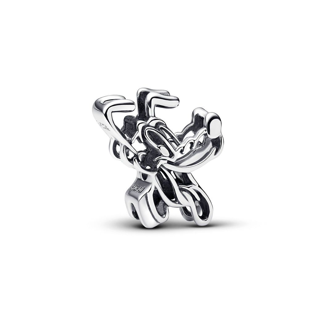 PANDORA Disney Pluto Openwork Charm Sterling Silver Disney X PANDORA Charms Bracelet Charm Jewelry Gift