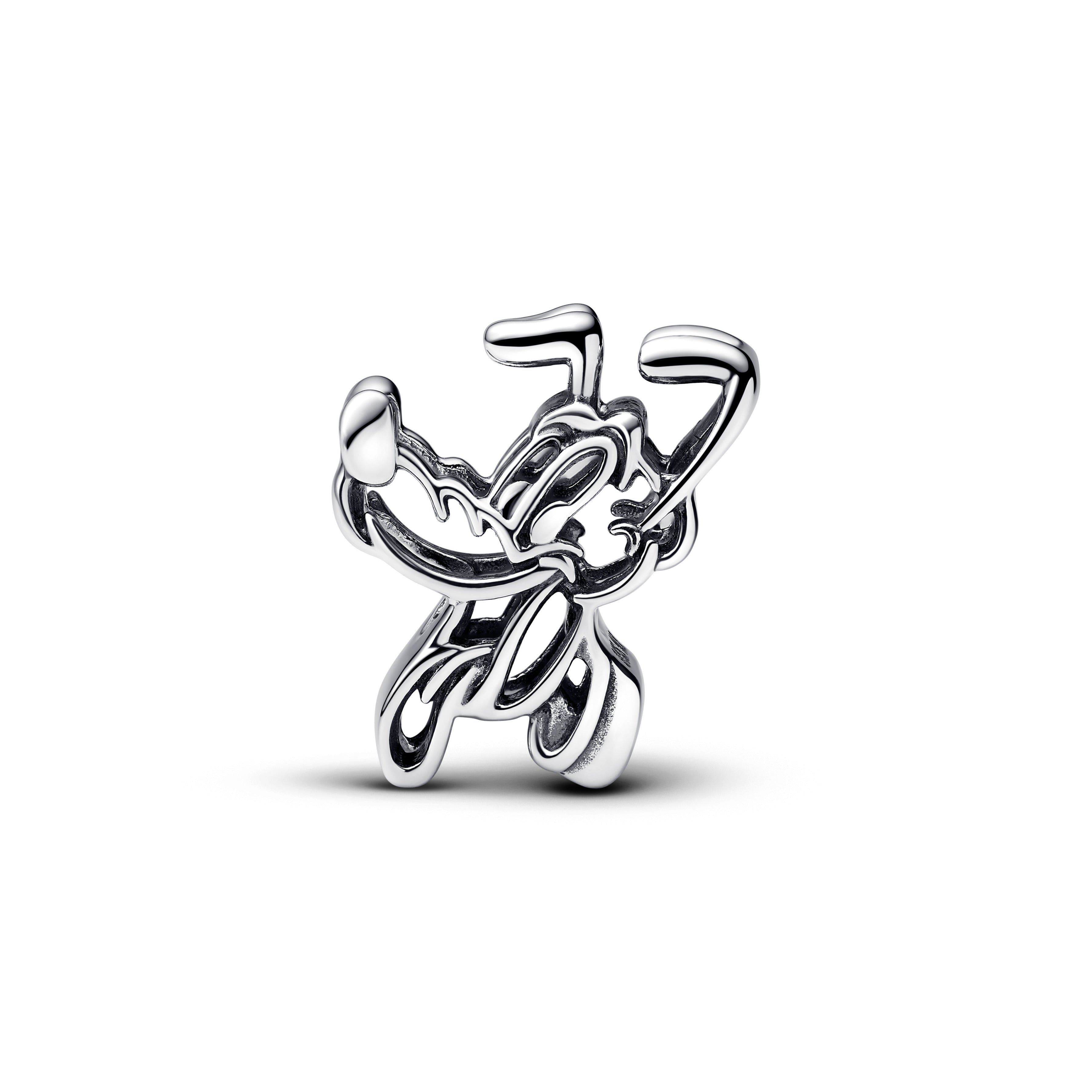 PANDORA Disney Pluto Openwork Charm Sterling Silver Disney X PANDORA Charms Bracelet Charm Jewelry Gift