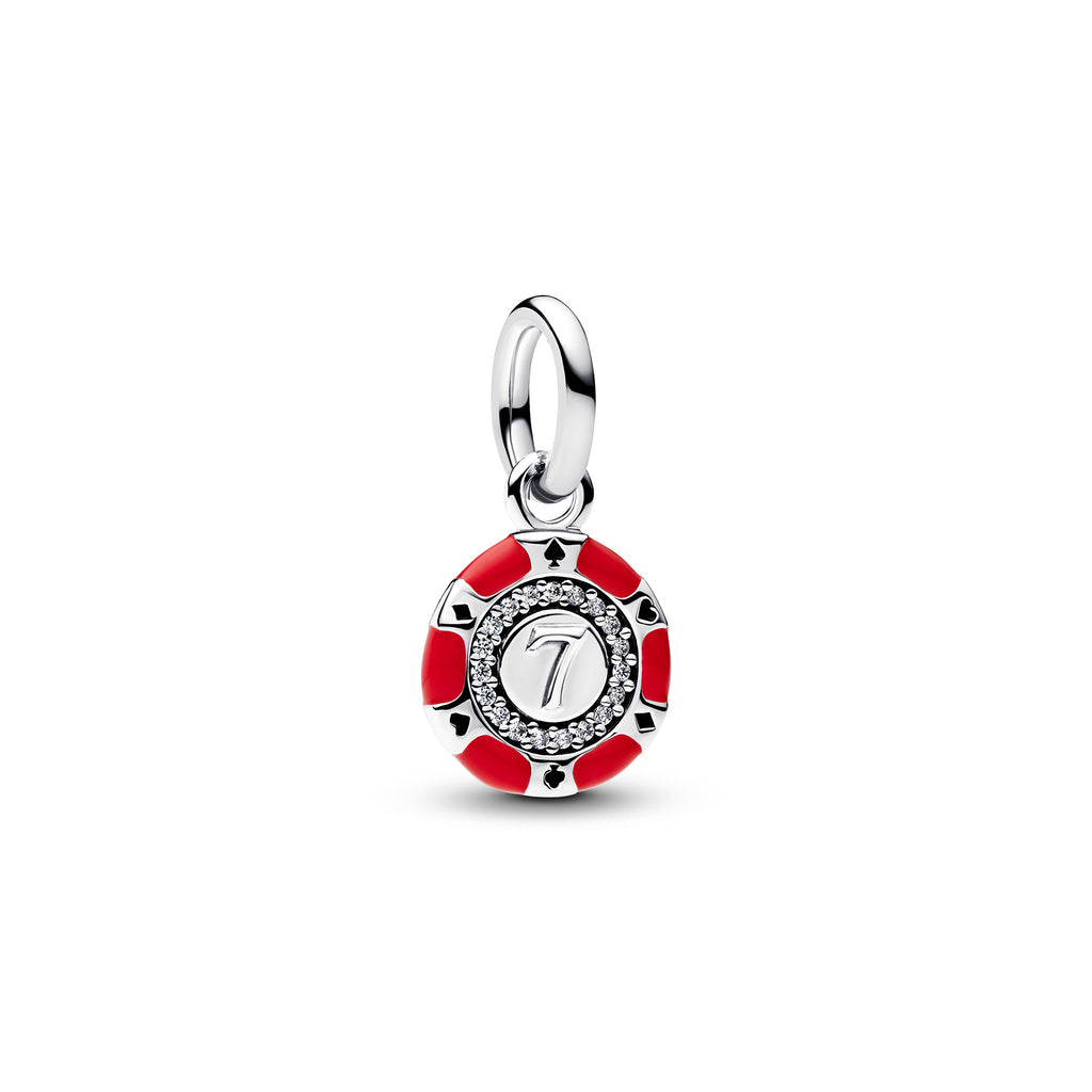 PANDORA Lucky Chip Dangle Charm Cubic Zirconia Symbols Charms Bracelet Charm Jewelry Gift