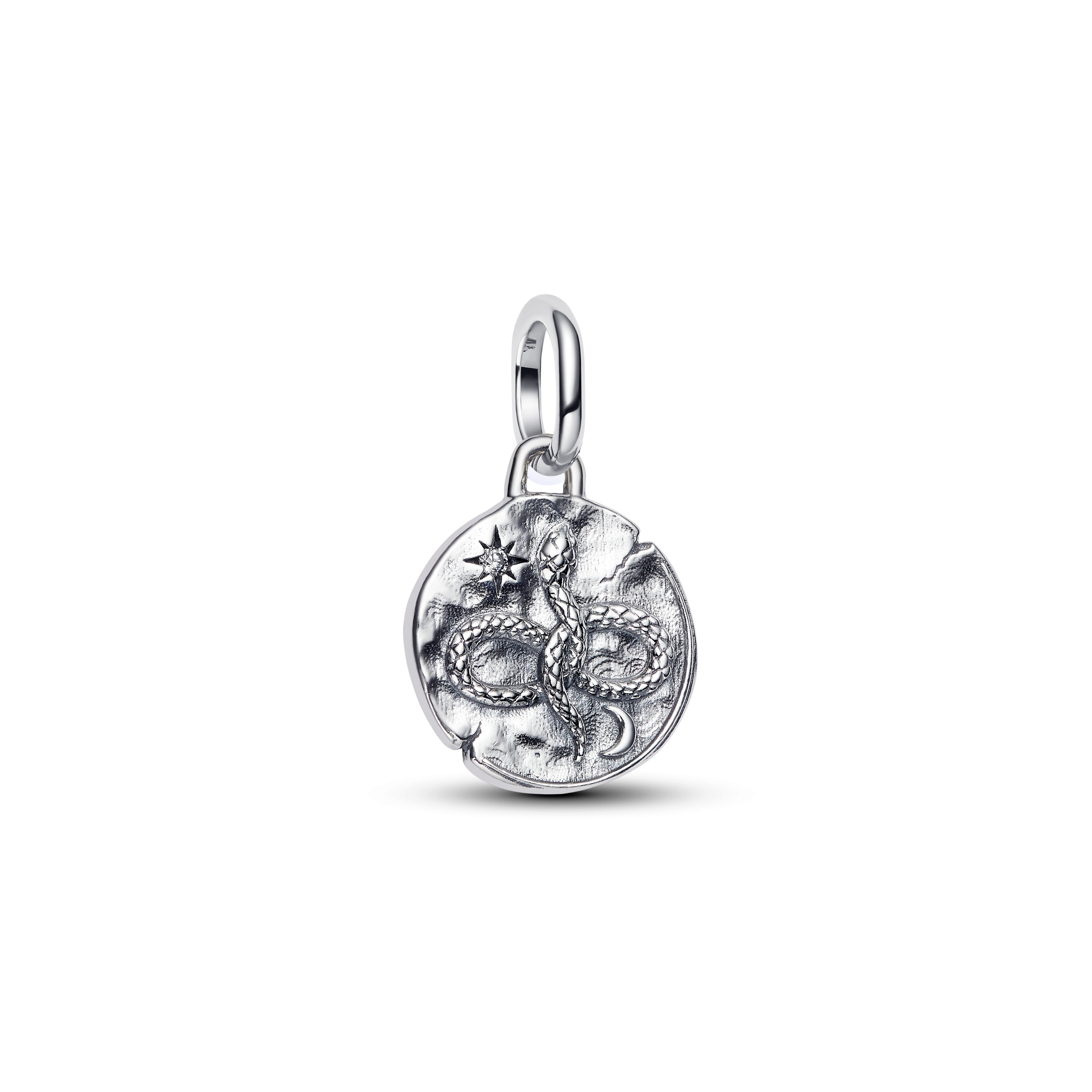 PANDORA Infinity Snake Medallion Charm Cubic Zirconia Silver Symbols Charms Bracelet Charm Jewelry Gift